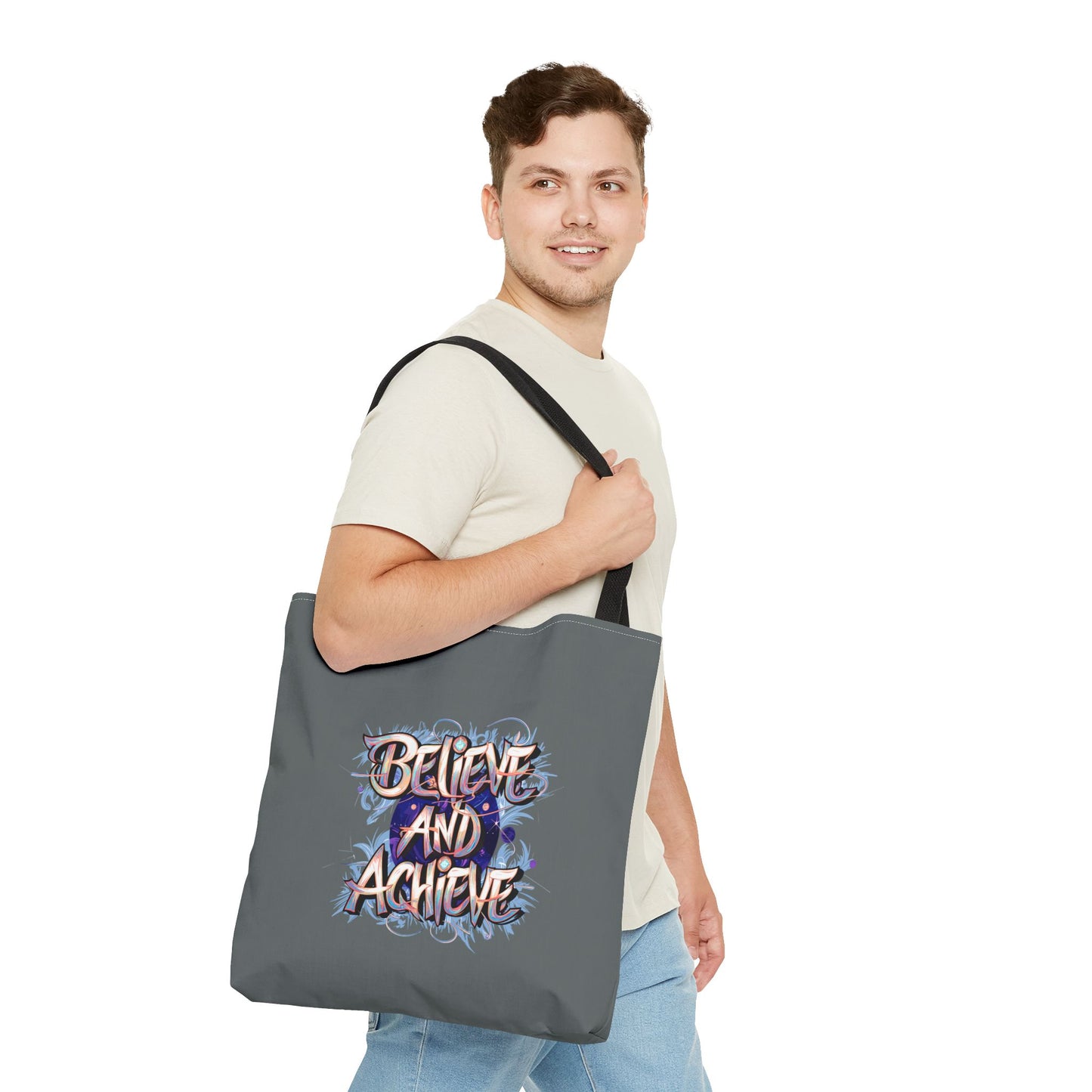 Believe And Achieve Tote Bag (AOP)