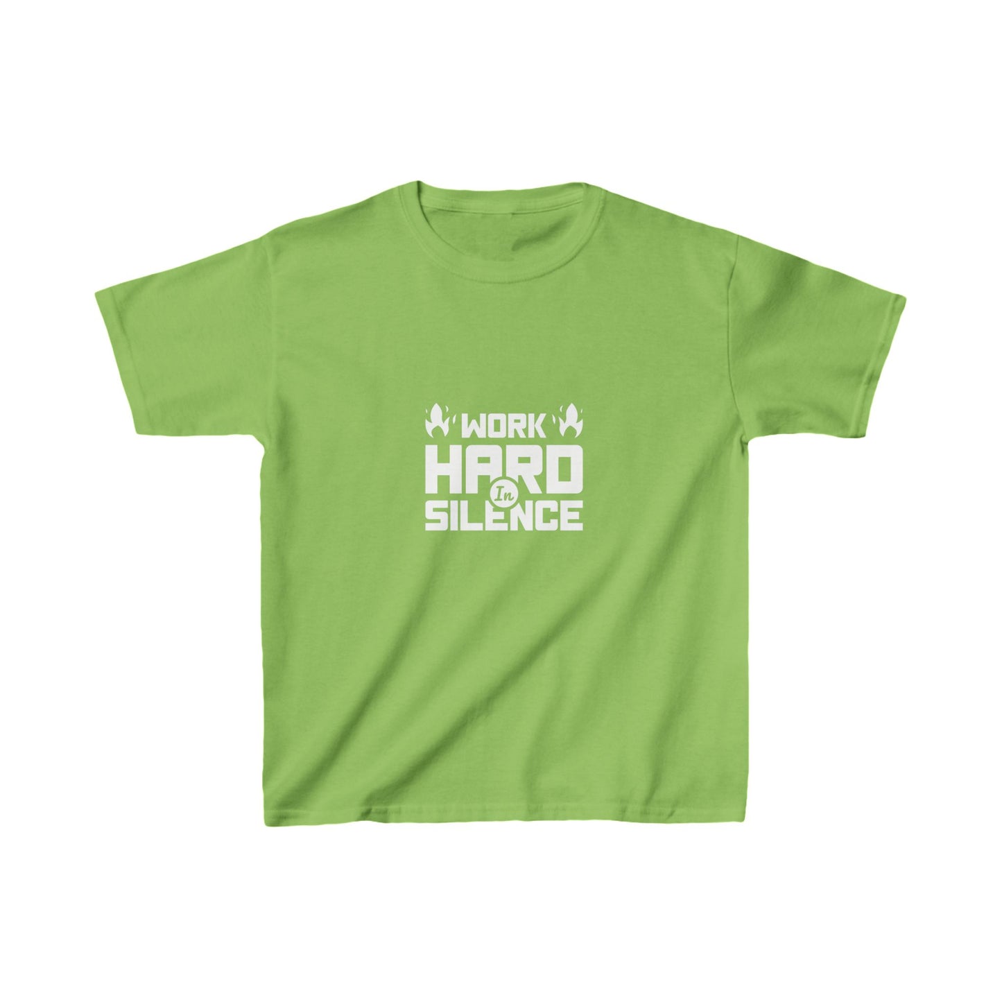 Work Hard In Silence Kids Heavy Cotton™ Tee