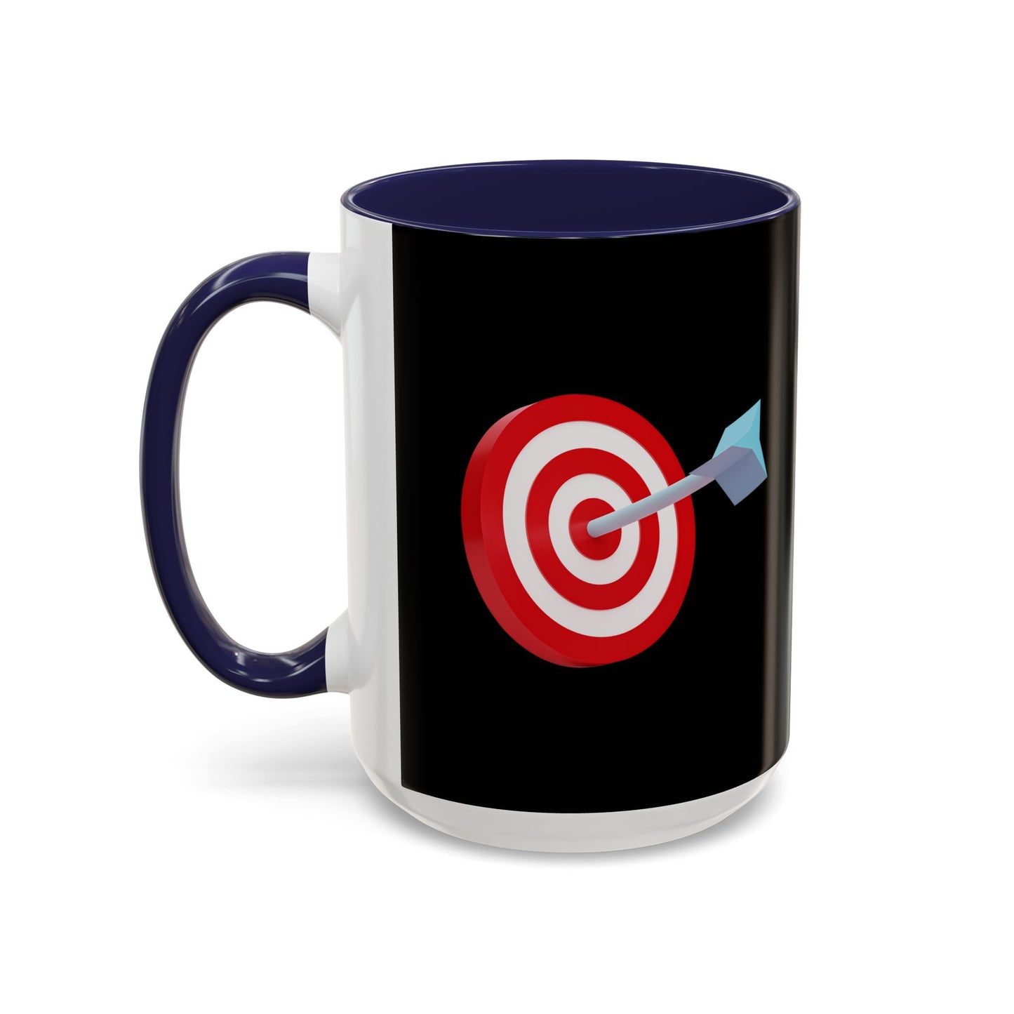 3d Render Arroe Hit The Center Of Target Or Goal Of Success Accent Coffee Mug (11, 15oz)