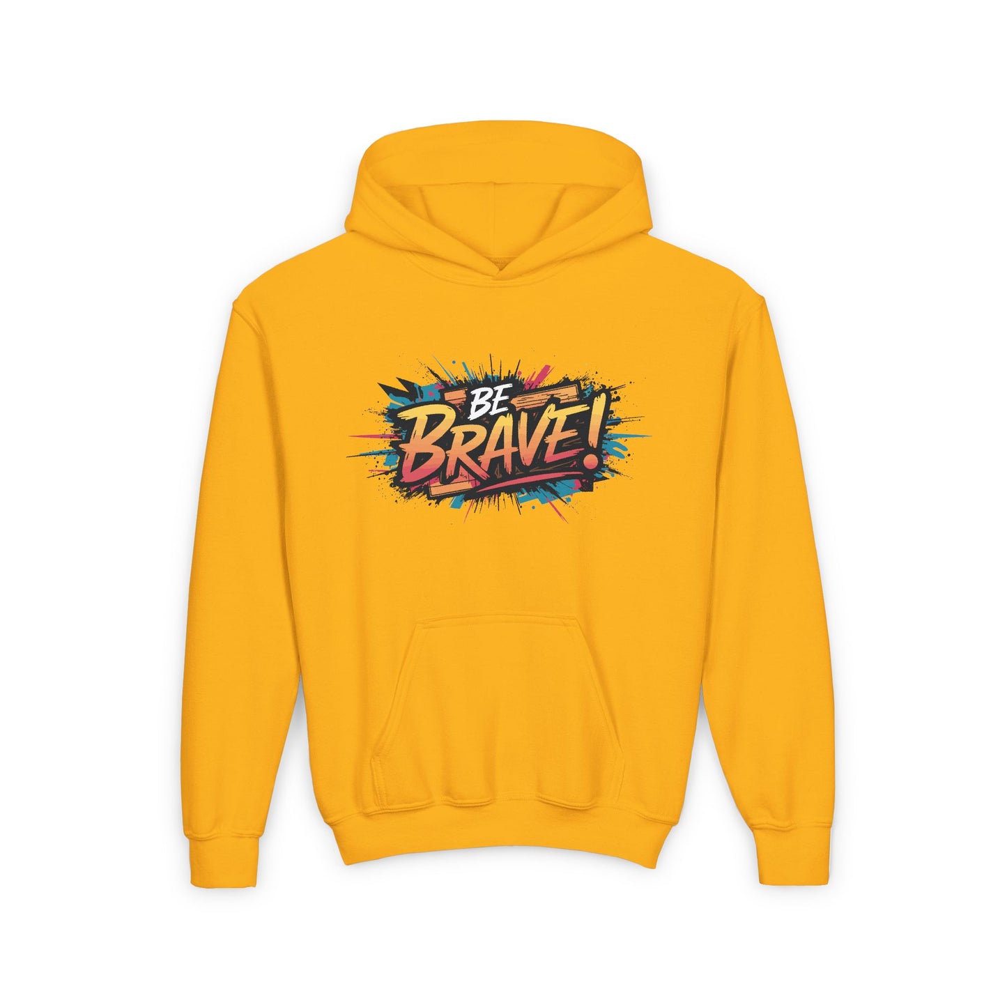 Be Brave! Youth Heavy Blend Hooded Sweatshirt