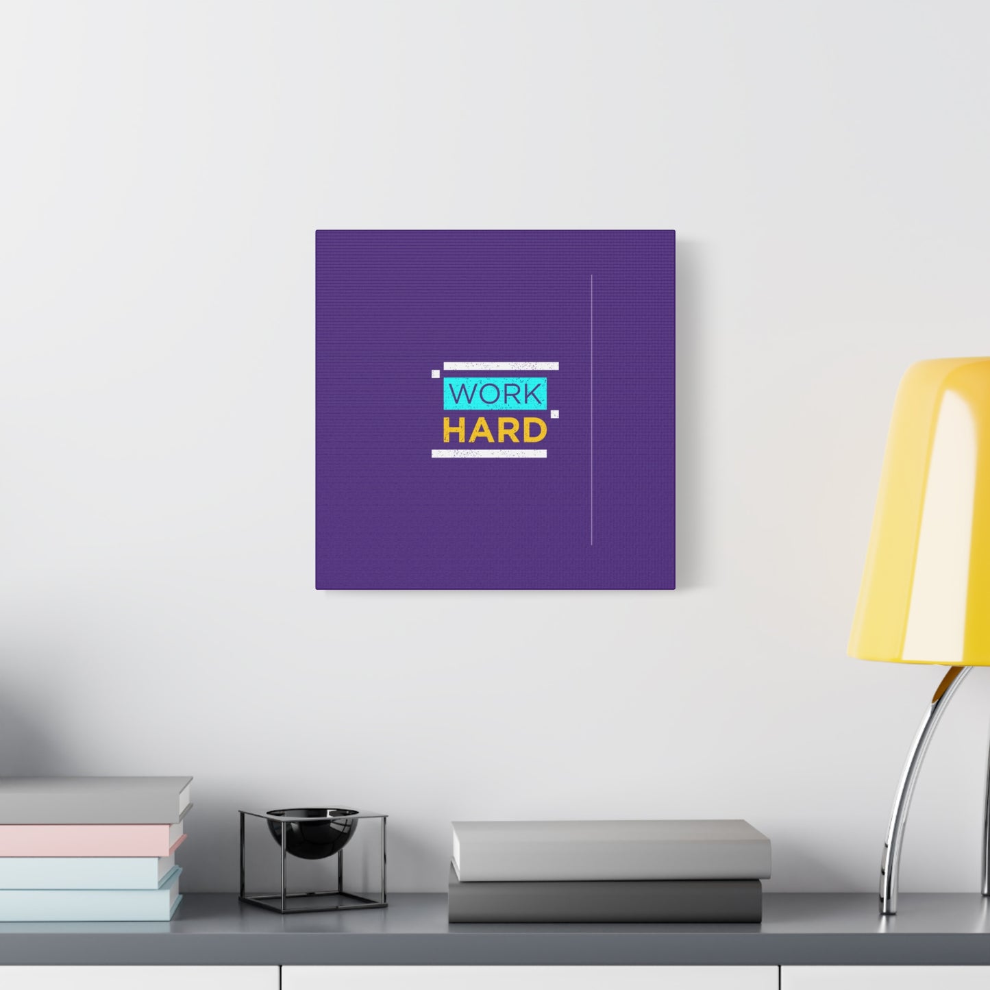 Work Hard Matte Canvas, Stretched, 1.25"