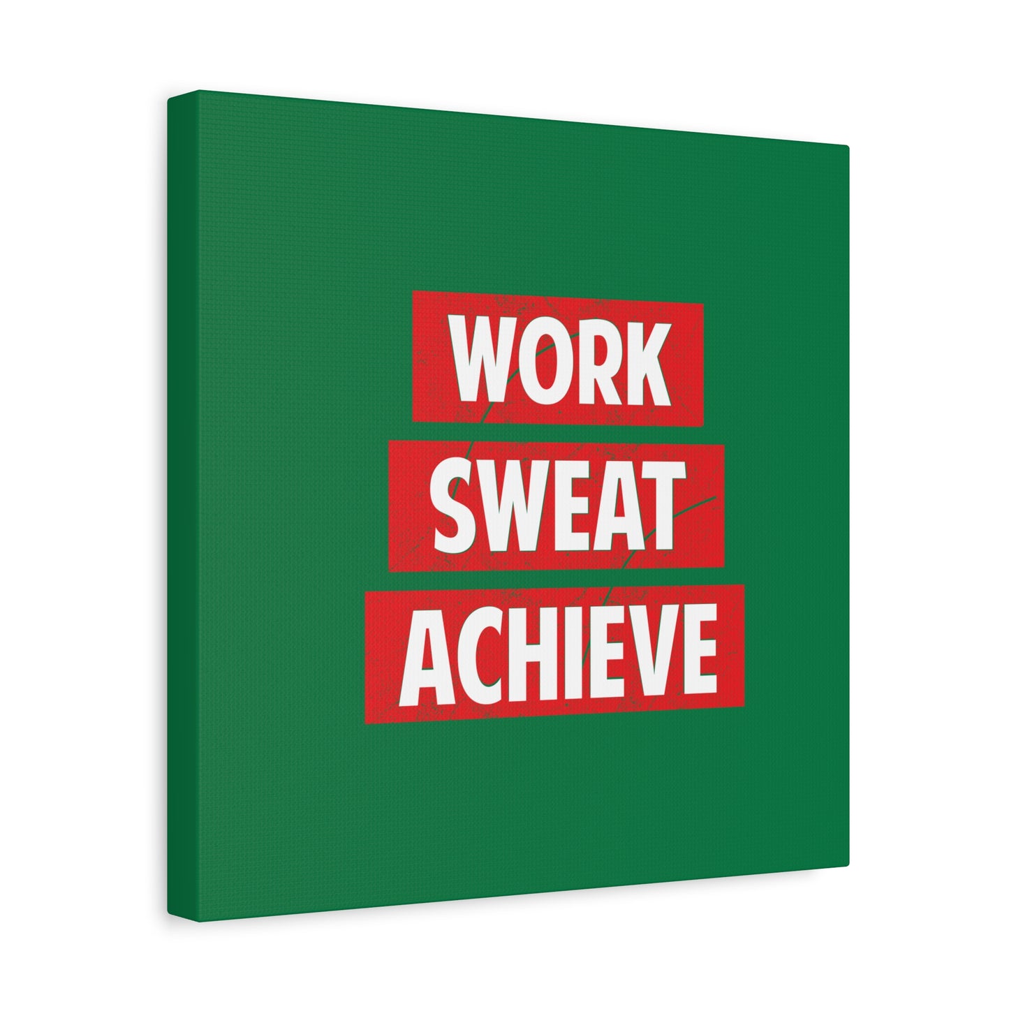 Work Sweat Achieve Matte Canvas, Stretched, 1.25"