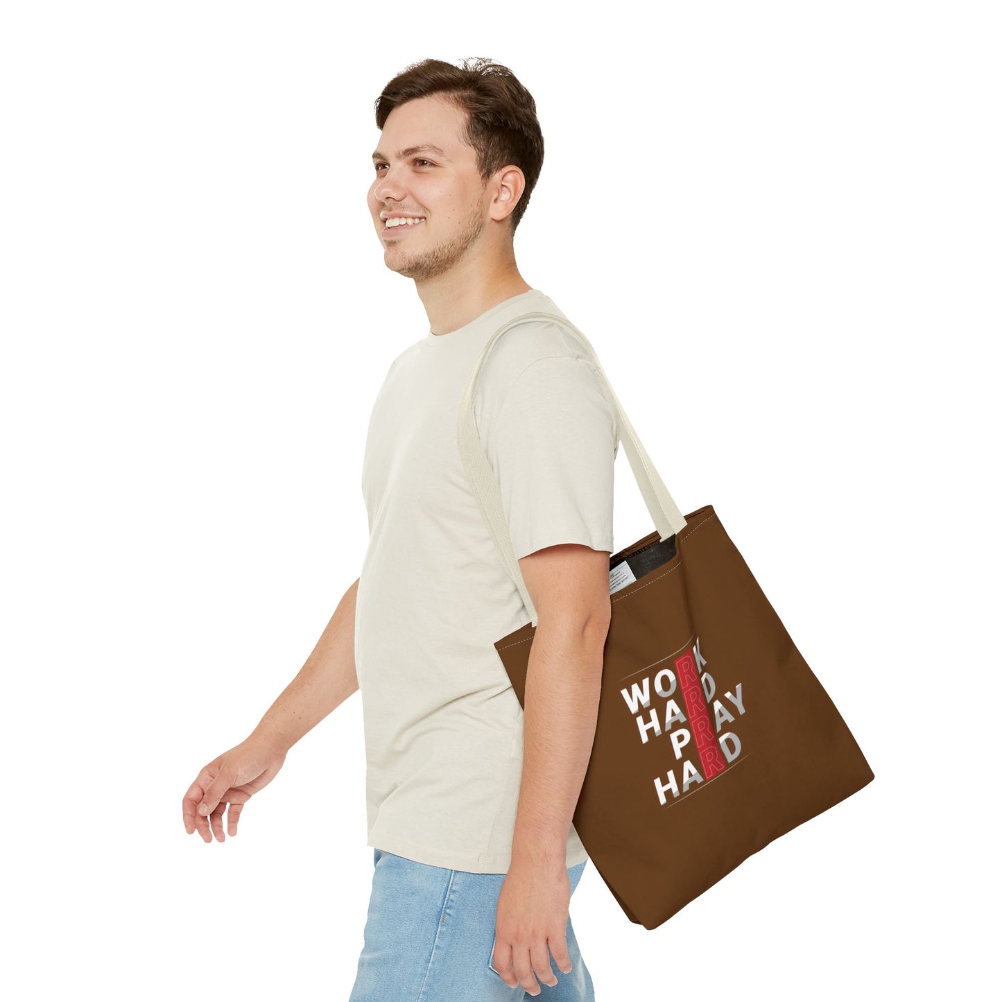 Work Hard Pray Hard Tote Bag (AOP)