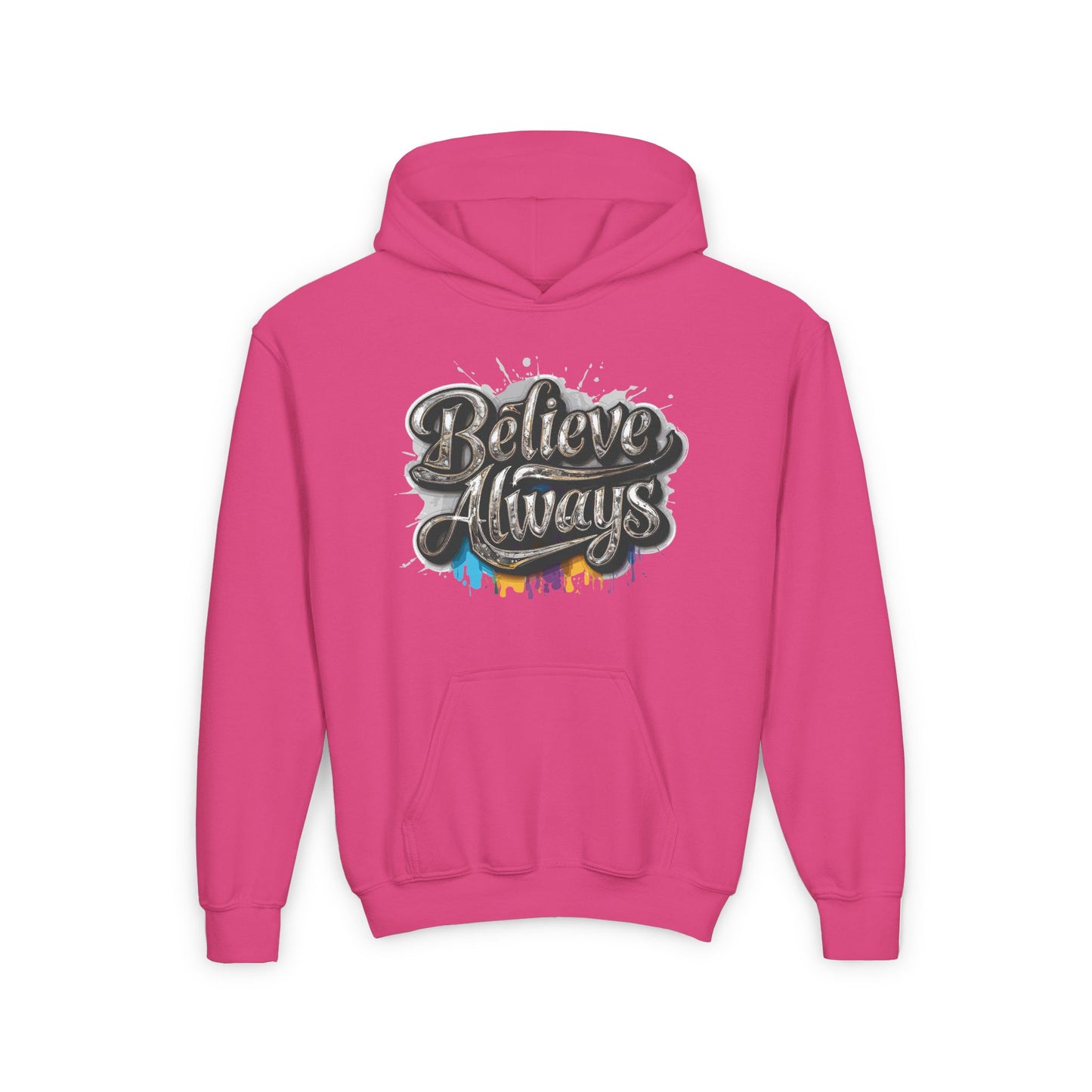 Believe Always Youth Heavy Blend Hooded Sweatshirt