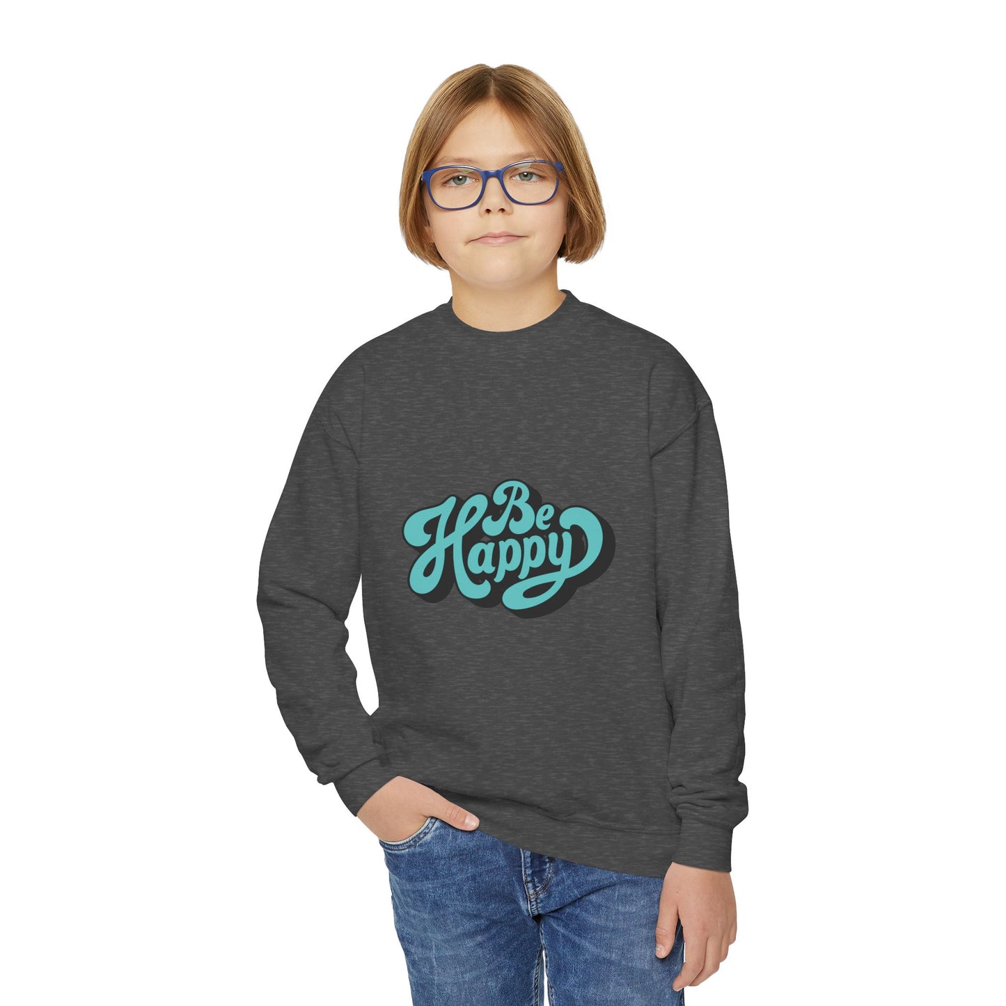 Be Happy Youth Crewneck Sweatshirt