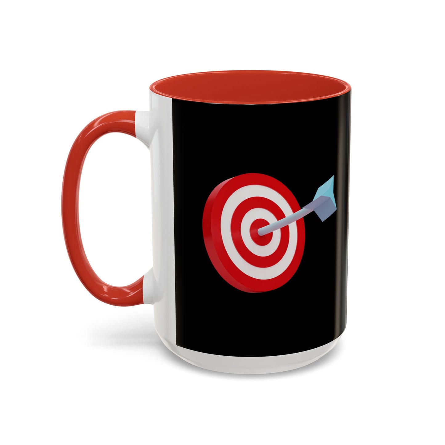 3d Render Arroe Hit The Center Of Target Or Goal Of Success Accent Coffee Mug (11, 15oz)