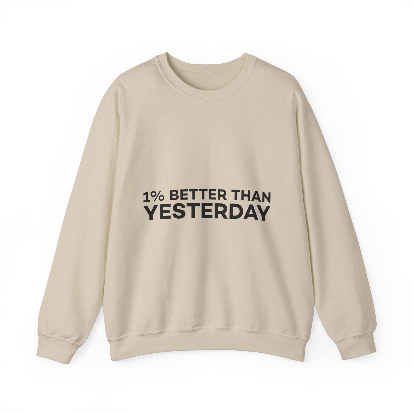 1% Better Than Yesterday Unisex Heavy Blend™ Crewneck Sweatshirt
