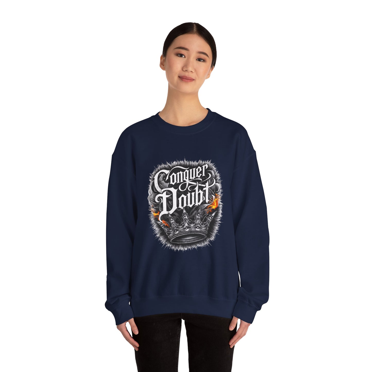 Conquer Doubt Unisex Heavy Blend™ Crewneck Sweatshirt