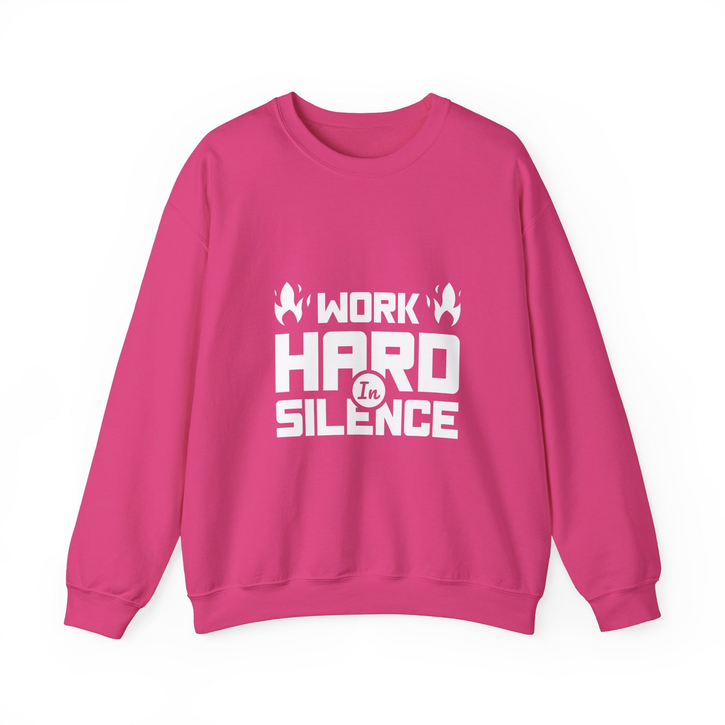 Work Hard In Silence Unisex Heavy Blend™ Crewneck Sweatshirt