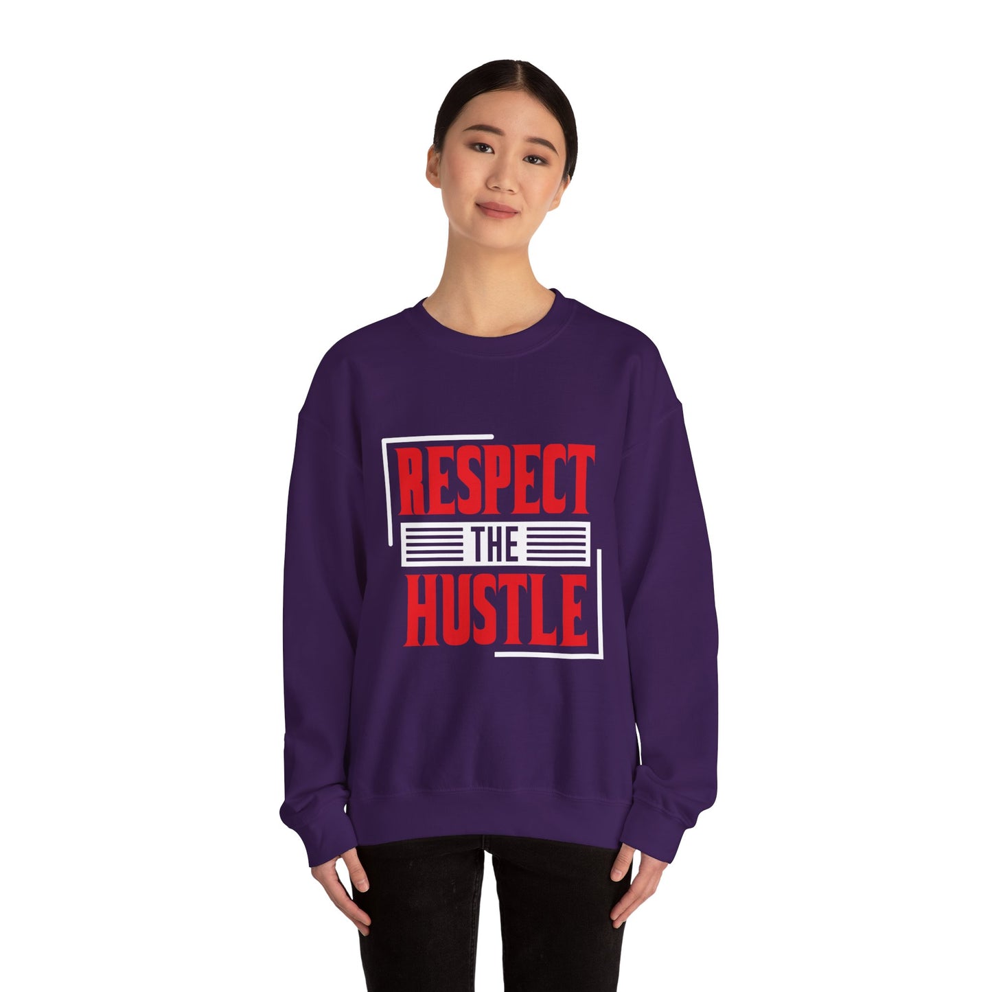 Respect The Hustle Unisex Heavy Blend™ Crewneck Sweatshirt