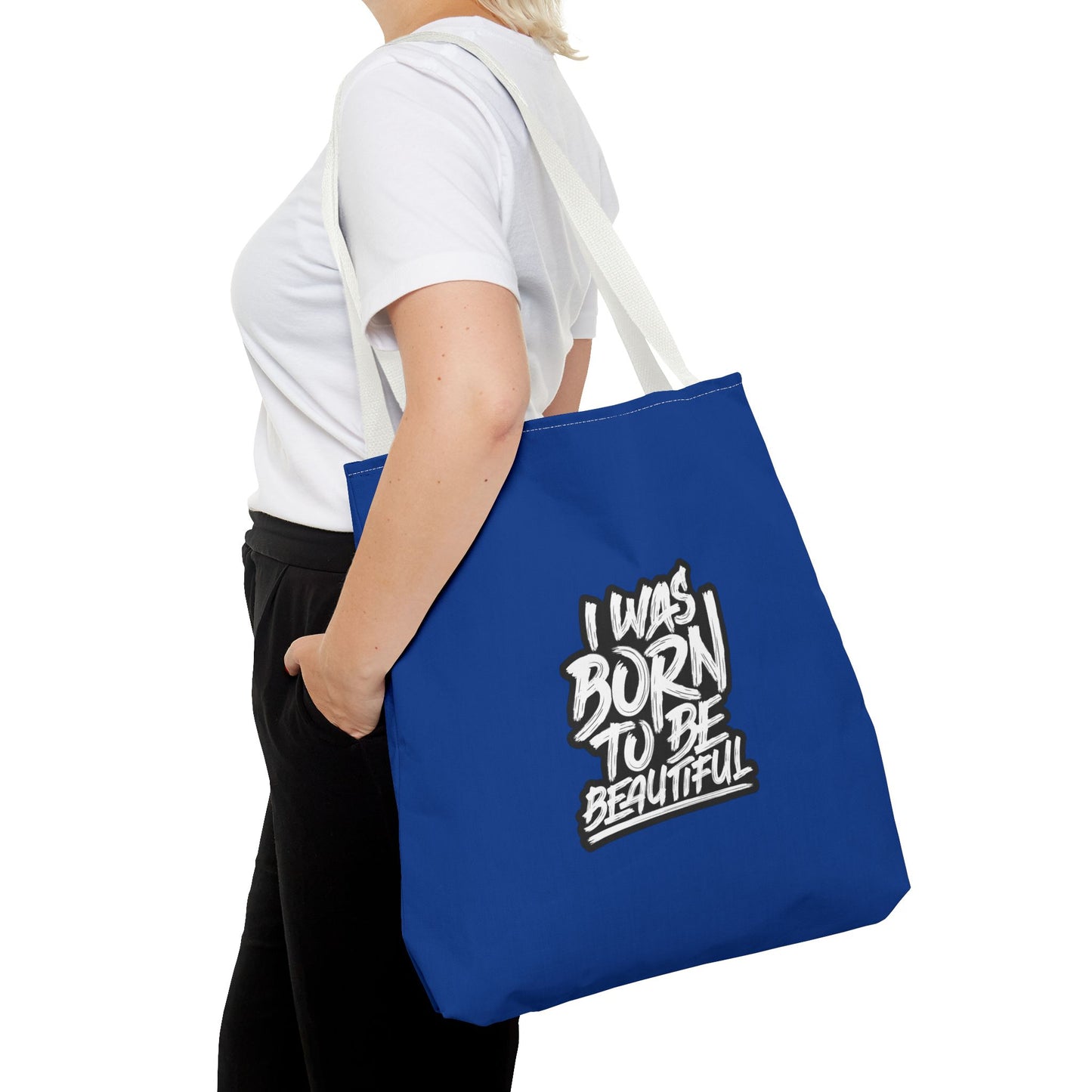 I Was Born To Be Beautiful Tote Bag (AOP)