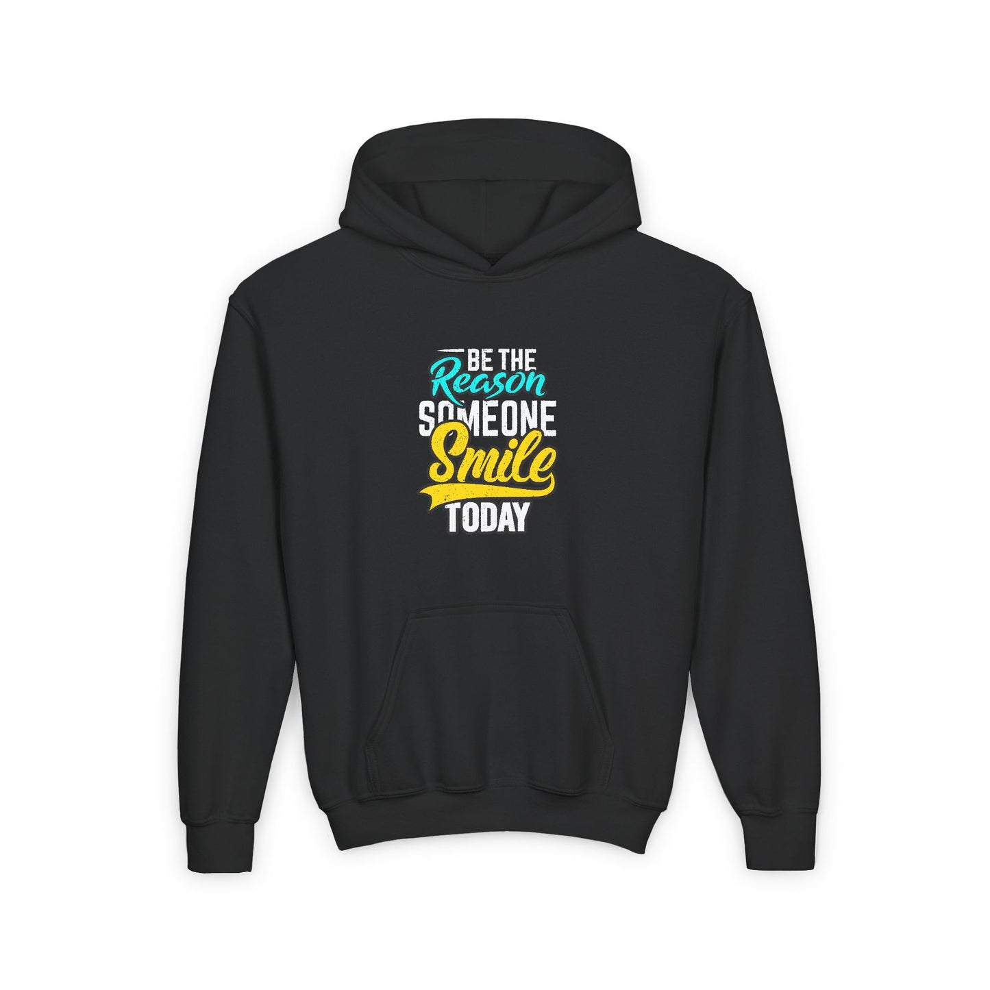 Be The Reason Someone Smile Today Youth Heavy Blend Hooded Sweatshirt