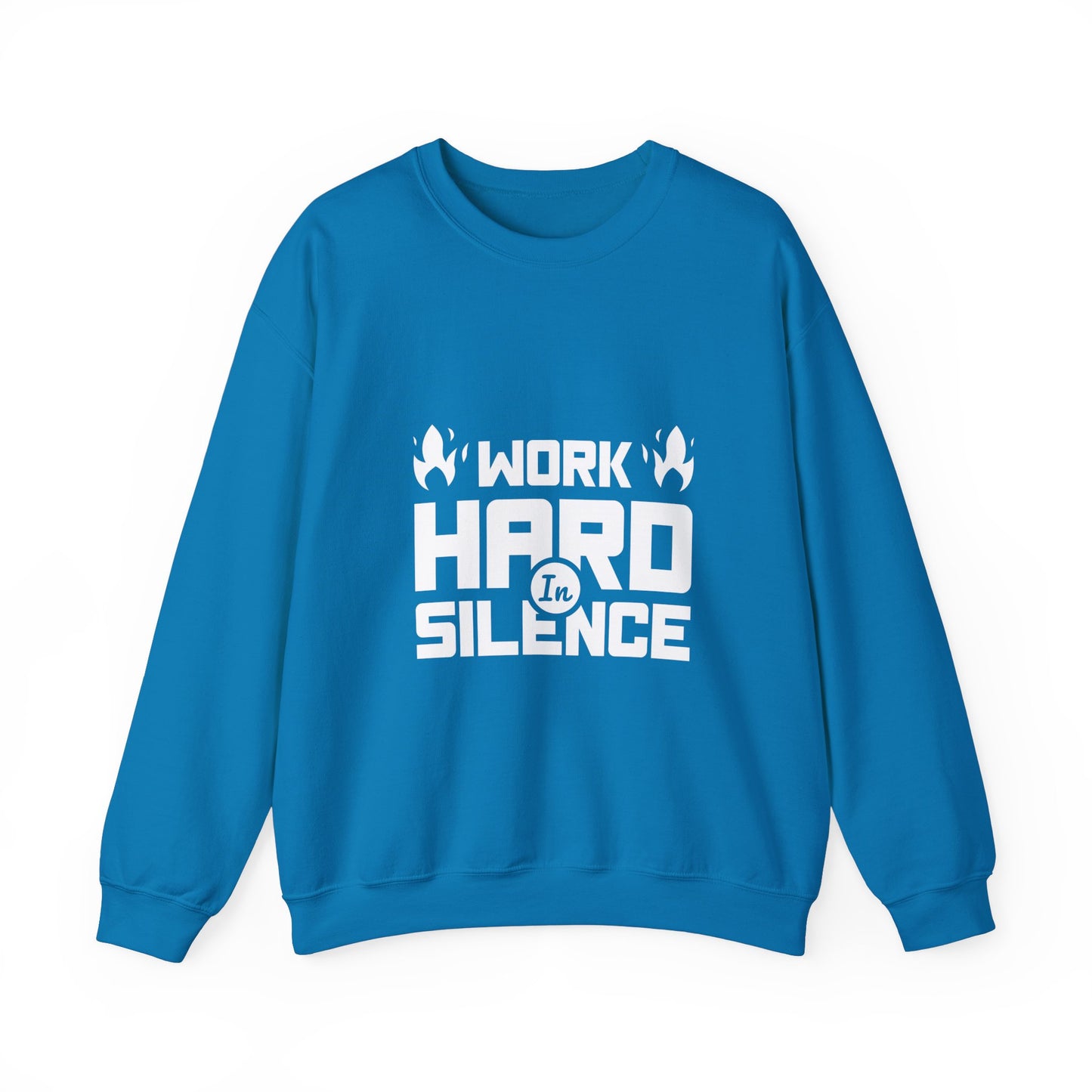 Work Hard In Silence Unisex Heavy Blend™ Crewneck Sweatshirt