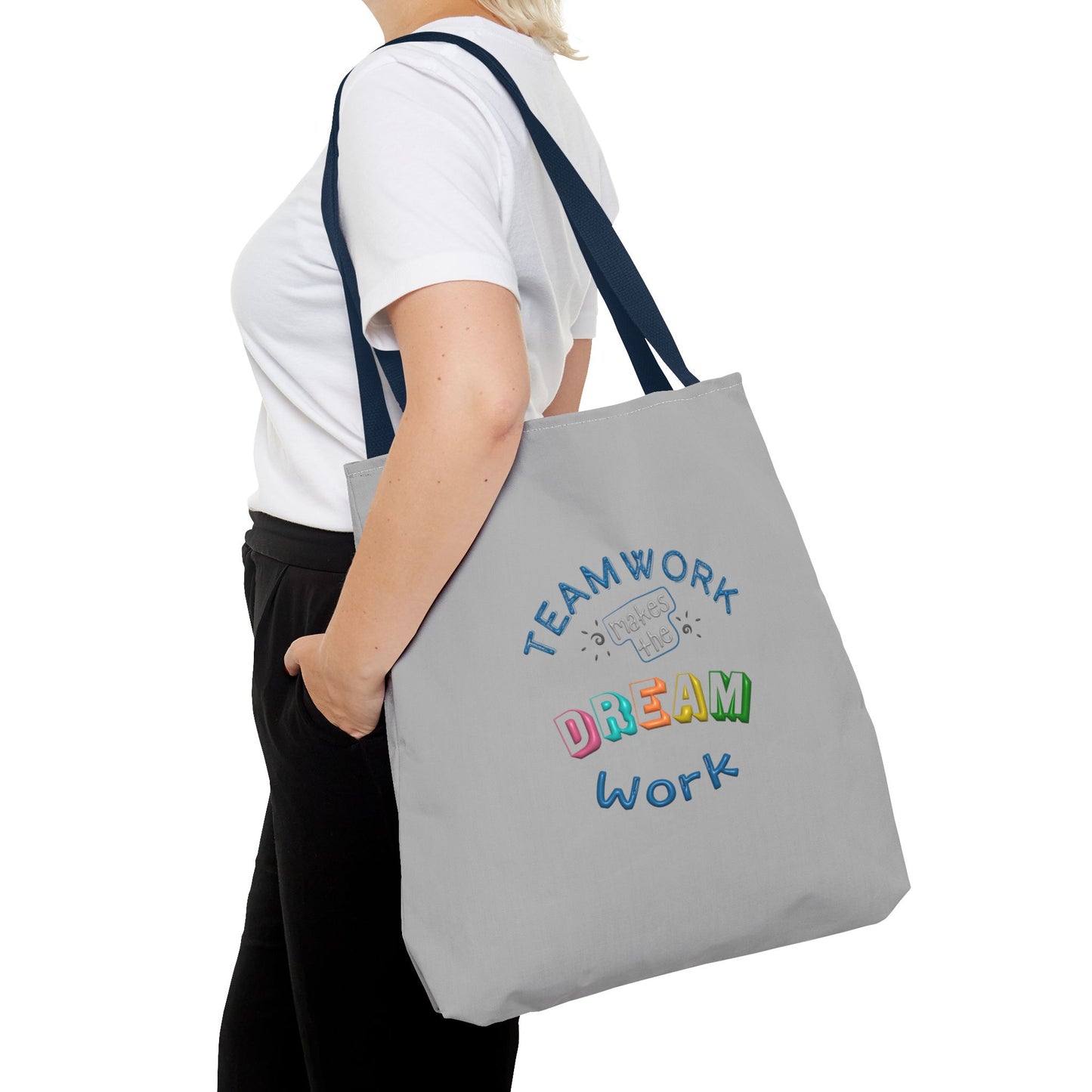 Team Work Makes The Dream Work Tote Bag (AOP)