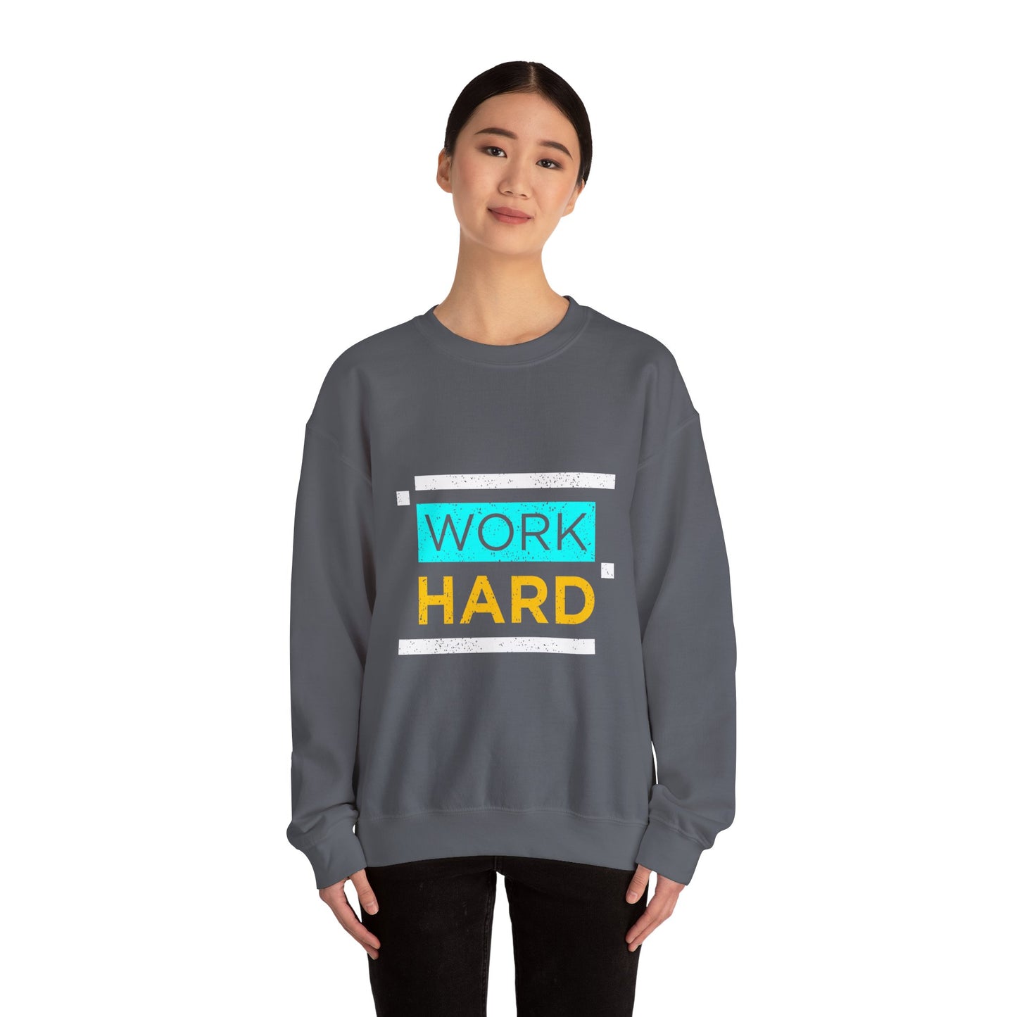 Work Hard Unisex Heavy Blend™ Crewneck Sweatshirt
