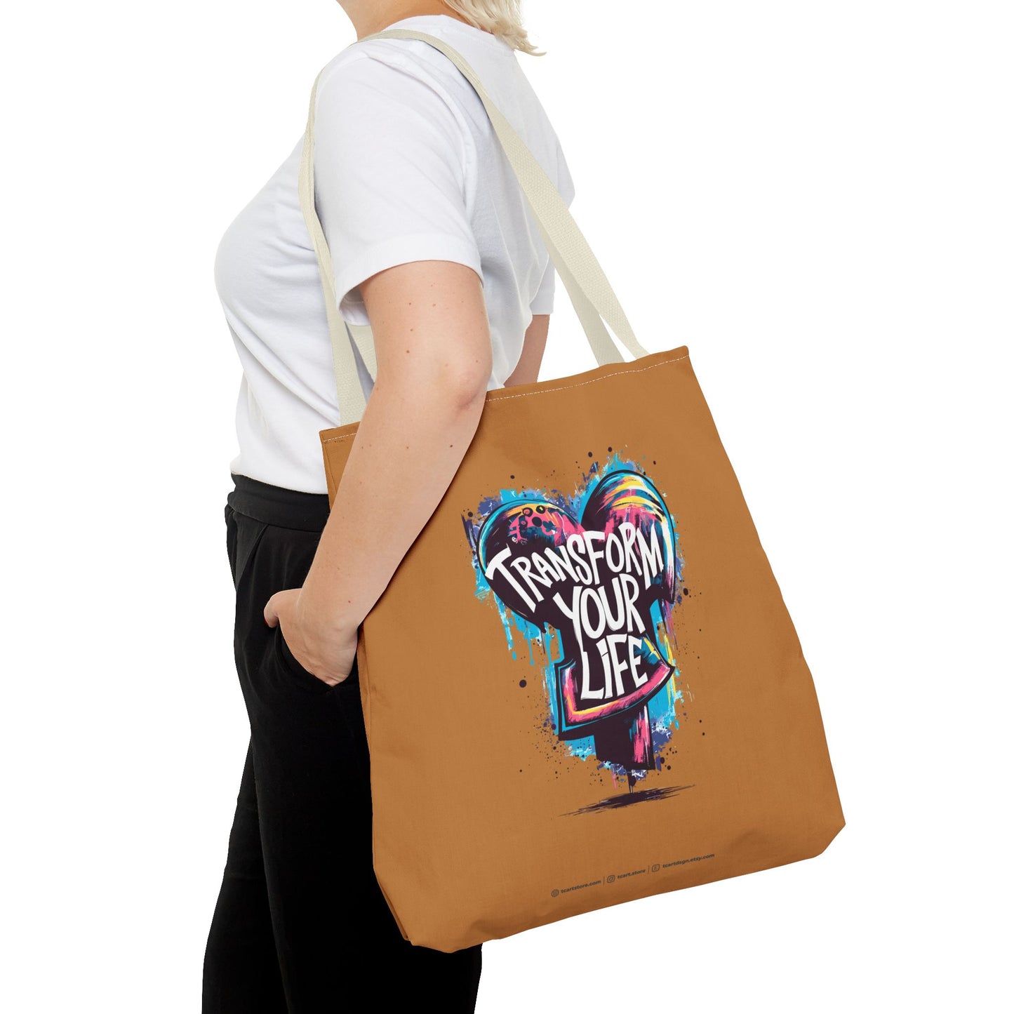 Transform Your Life Tote Bag (AOP)
