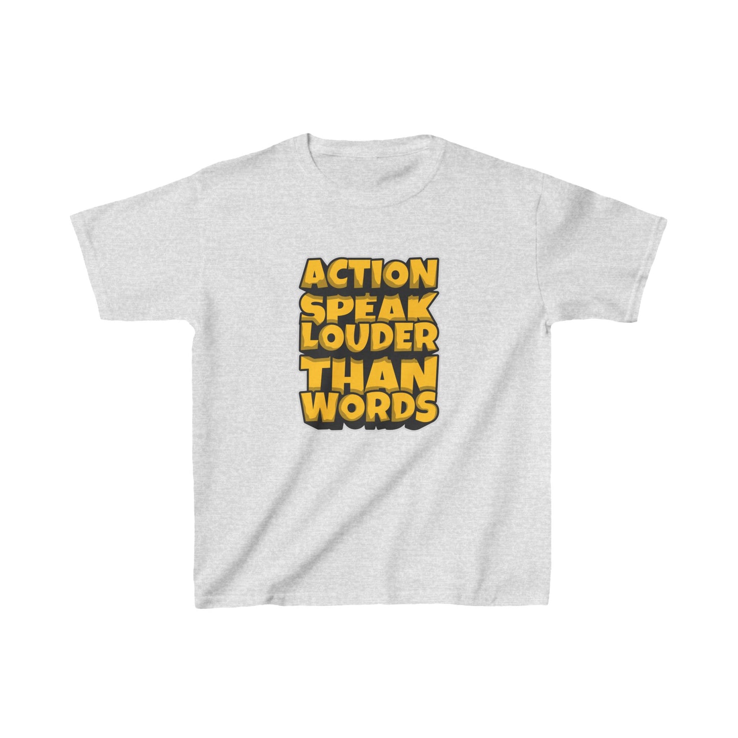 Action Speak Louder Than Words Kids Heavy Cotton™ Tee