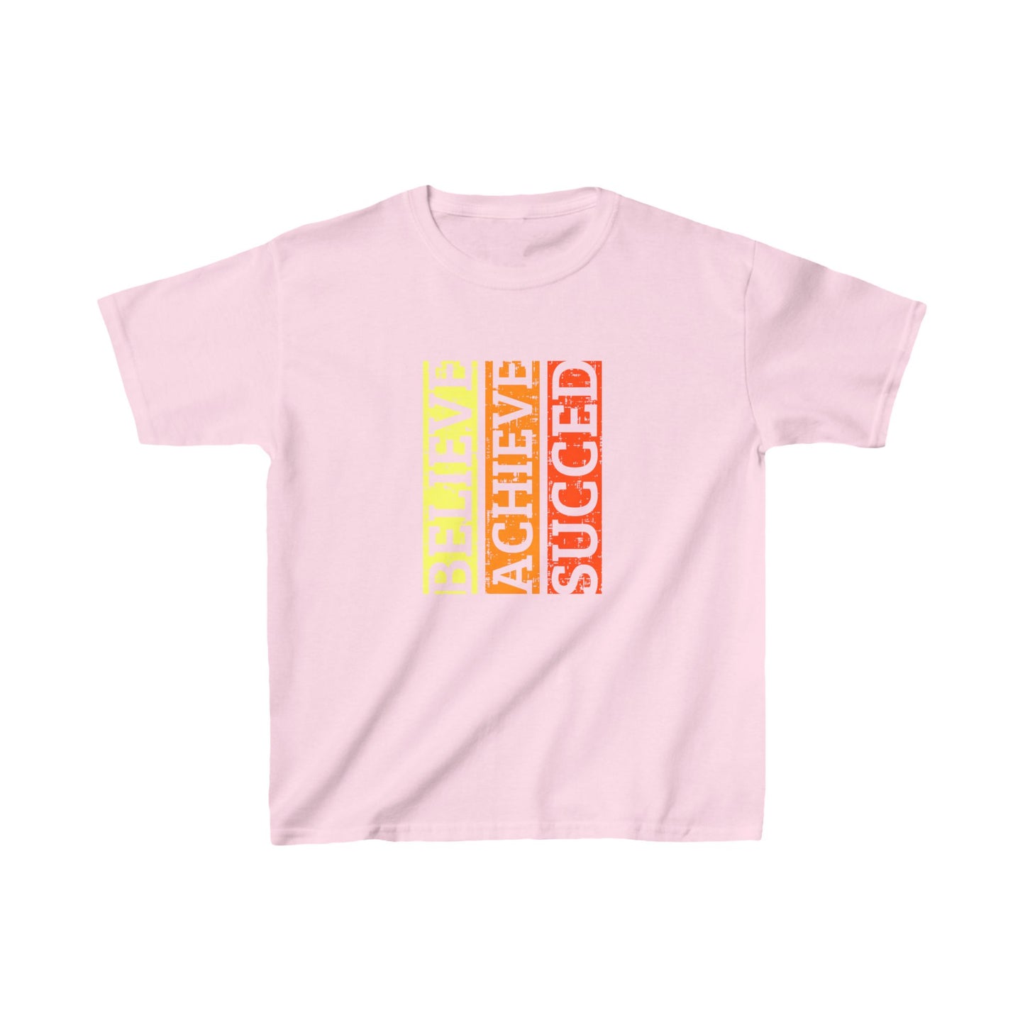 Believe Achieve Succed Kids Heavy Cotton™ Tee