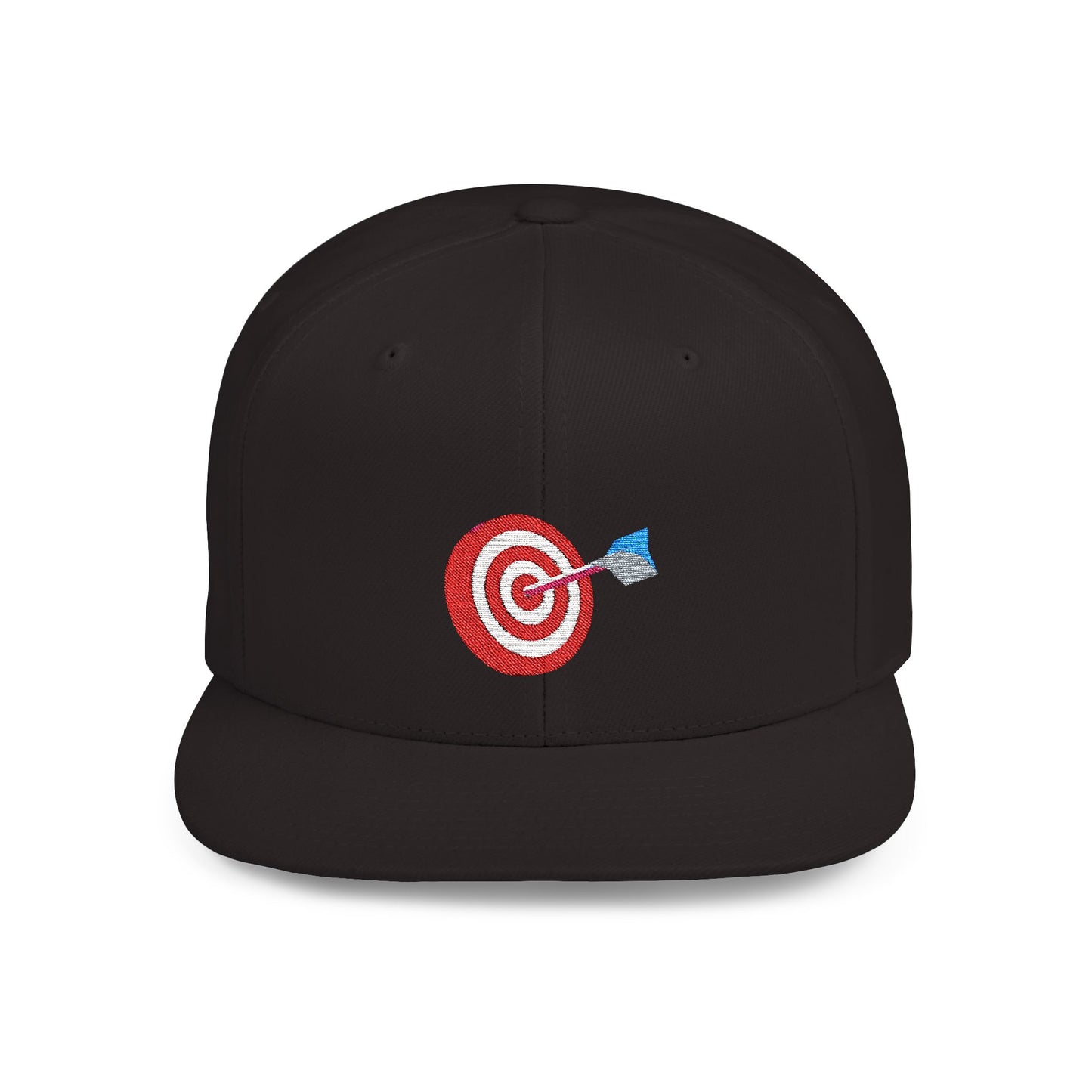 3d Render Arroe Hit The Center Of Target Or Goal Of Success Flat Bill Snapback
