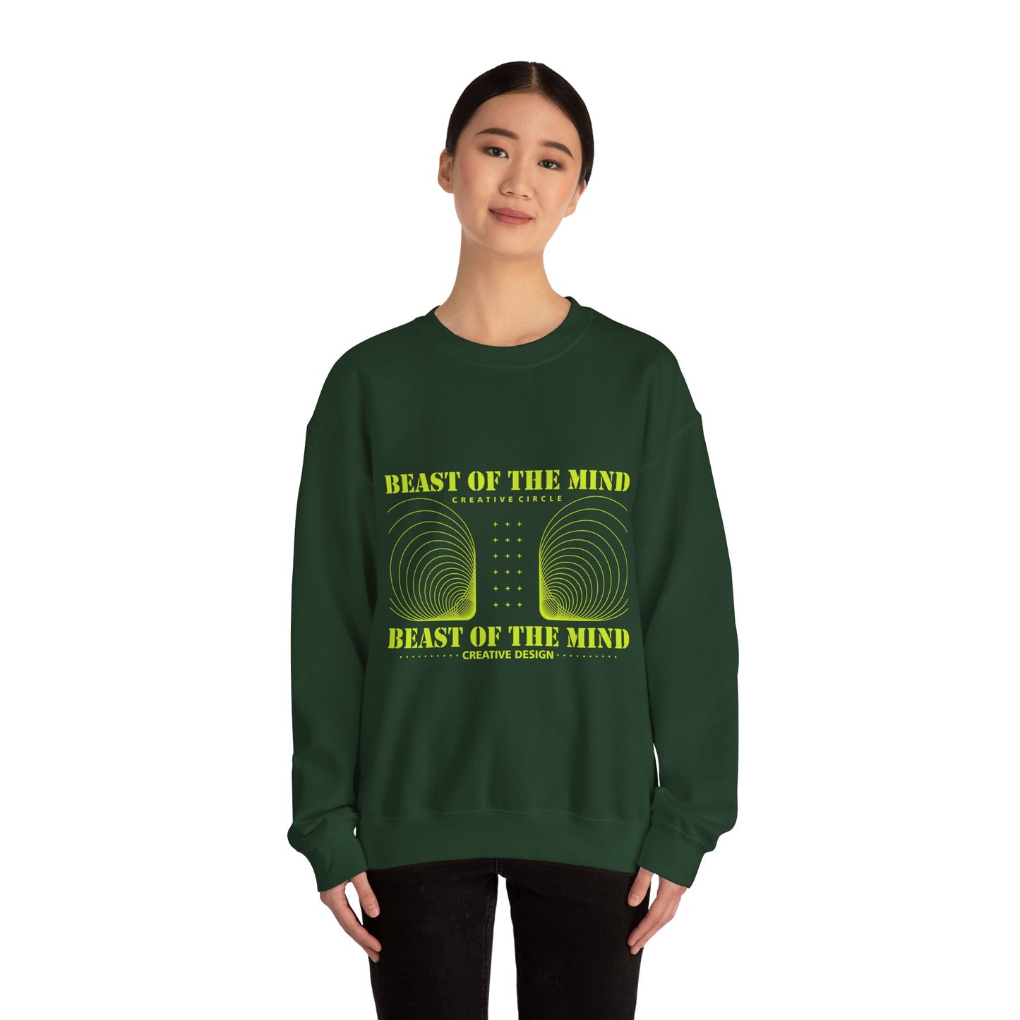 Beast Of The Mind Creative Circle Unisex Heavy Blend™ Crewneck Sweatshirt