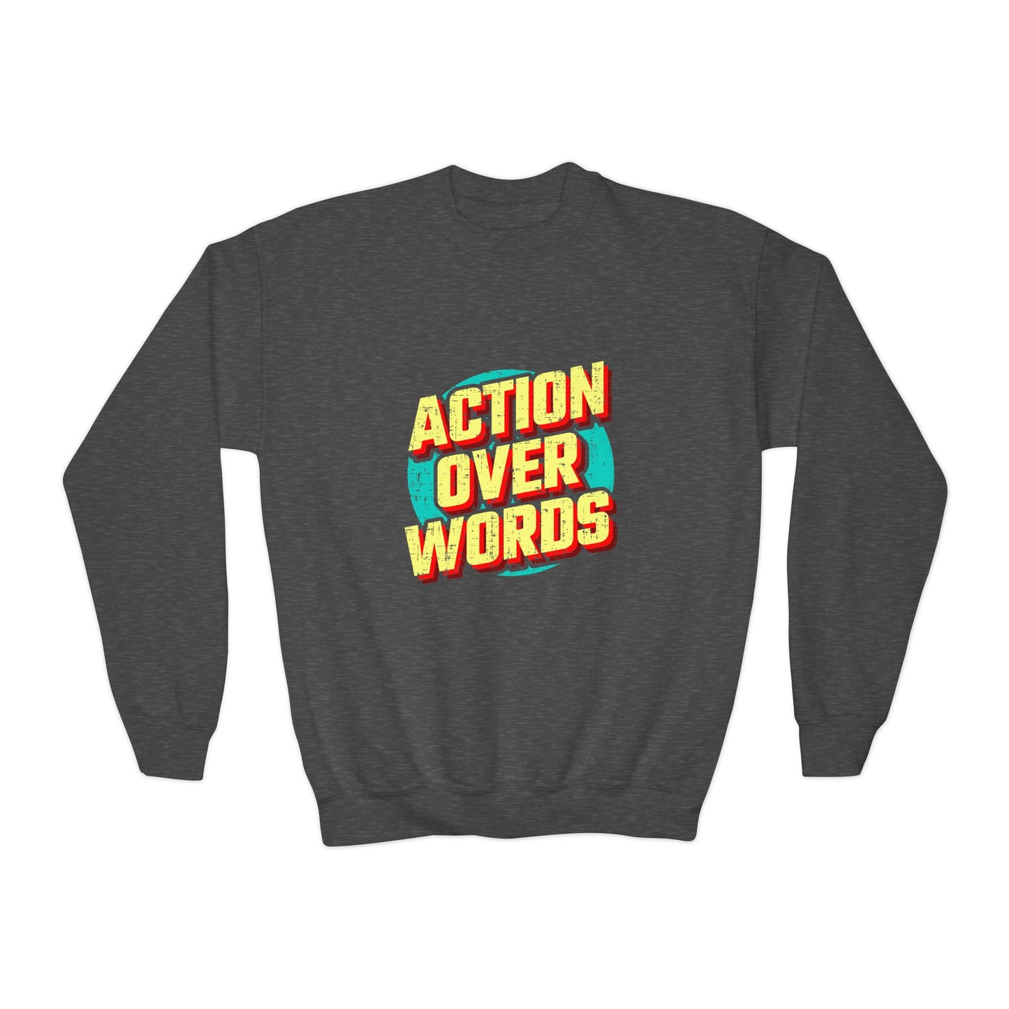 Action Over Words Youth Crewneck Sweatshirt