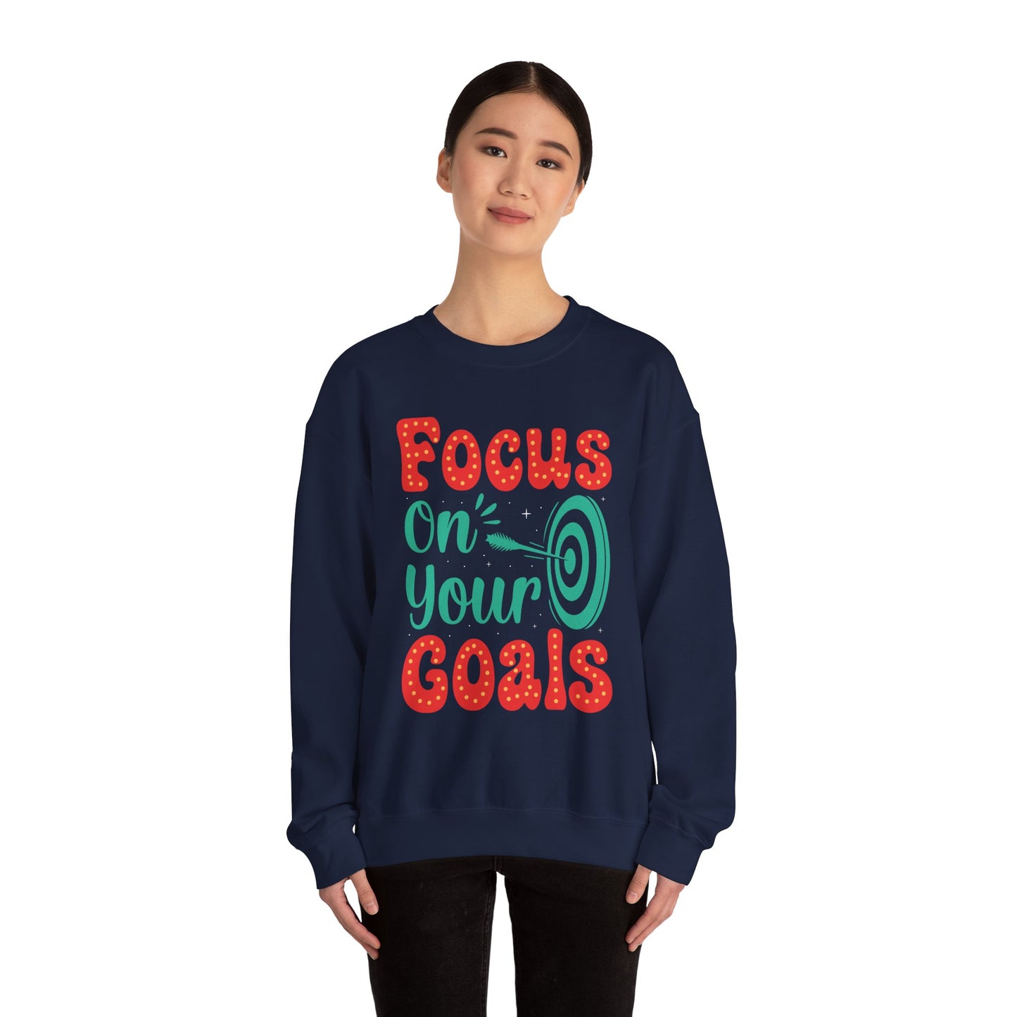 Focus On Your Goals Unisex Heavy Blend™ Crewneck Sweatshirt
