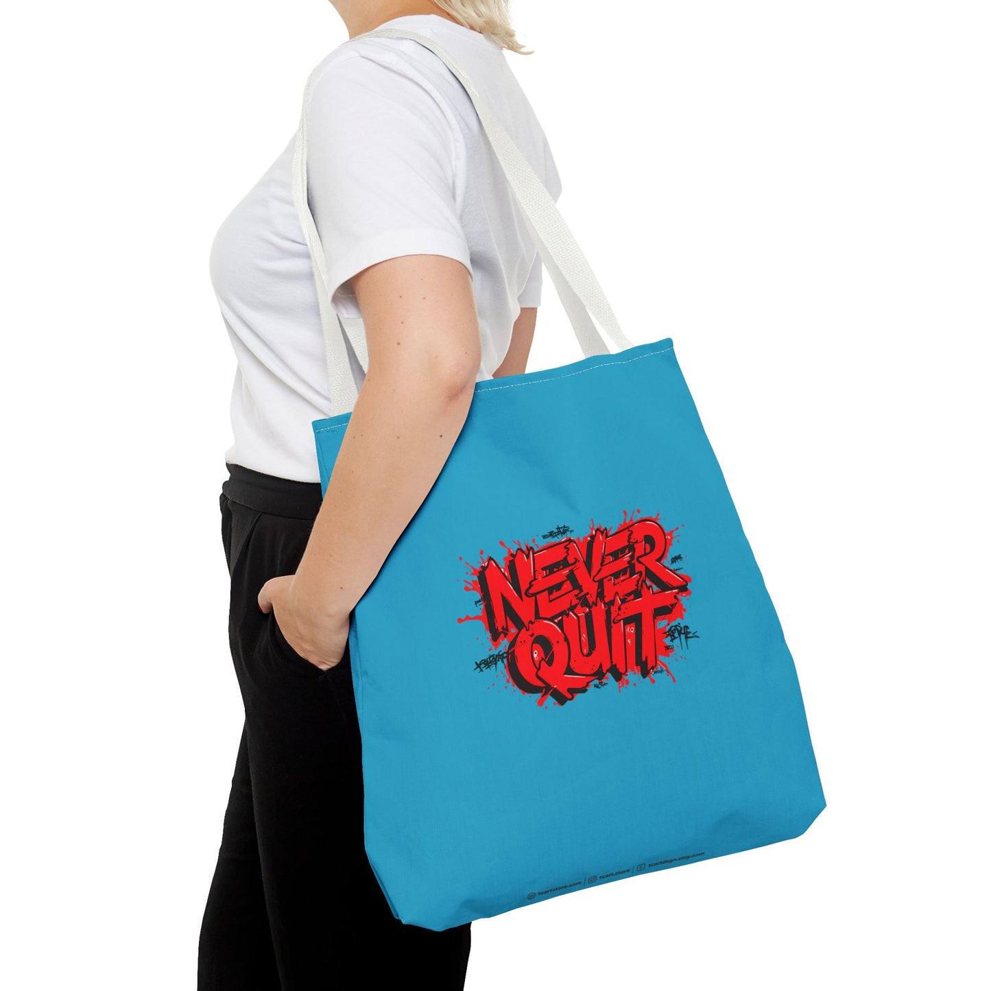 Never Quit Tote Bag (AOP)