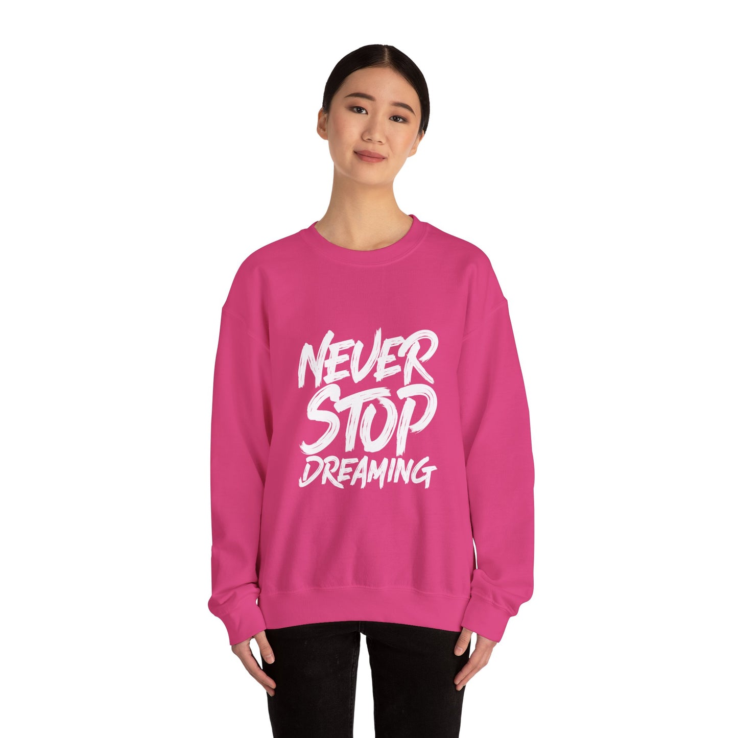 Never Stop Dreaming Unisex Heavy Blend™ Crewneck Sweatshirt