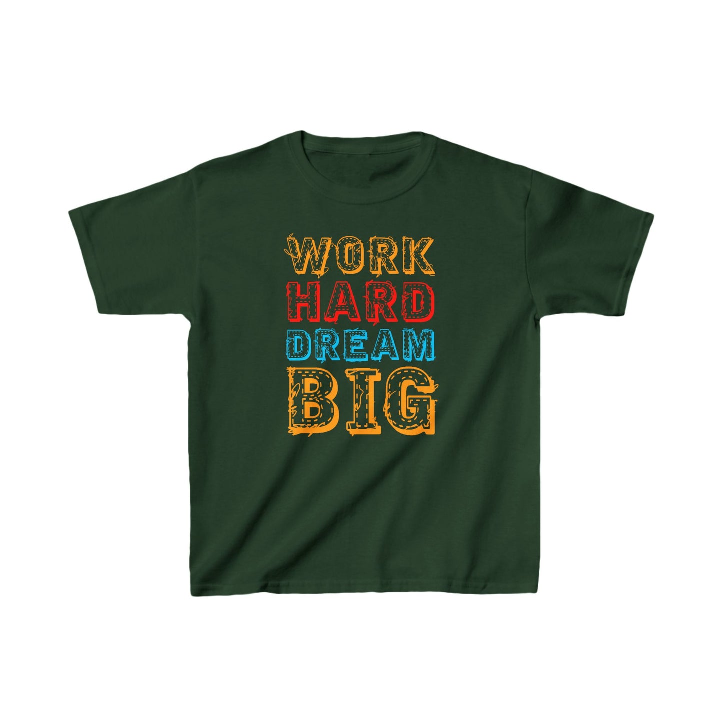 Work Hard Dream Big Kids Heavy Cotton™ Tee