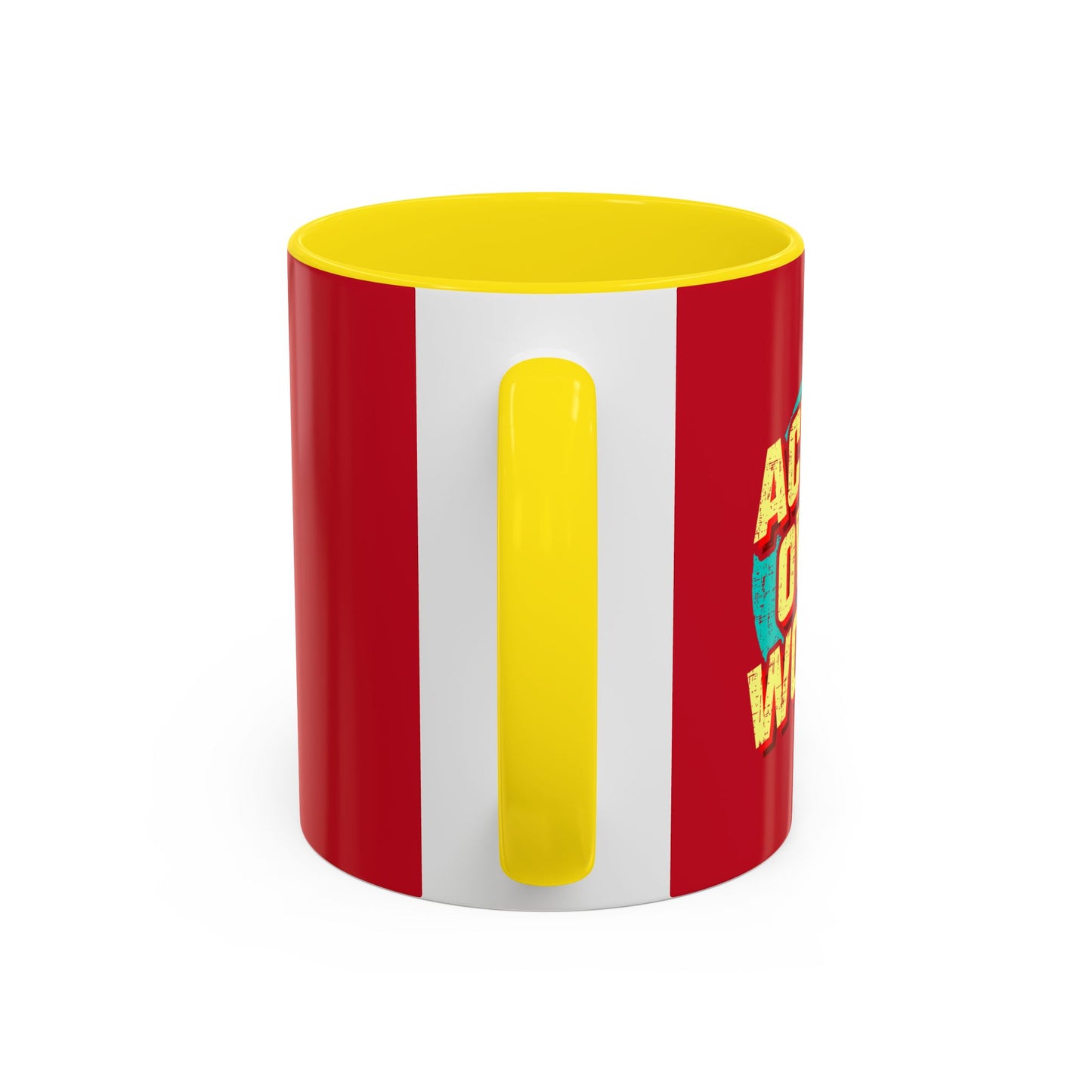 Action Over Words Accent Coffee Mug (11, 15oz)