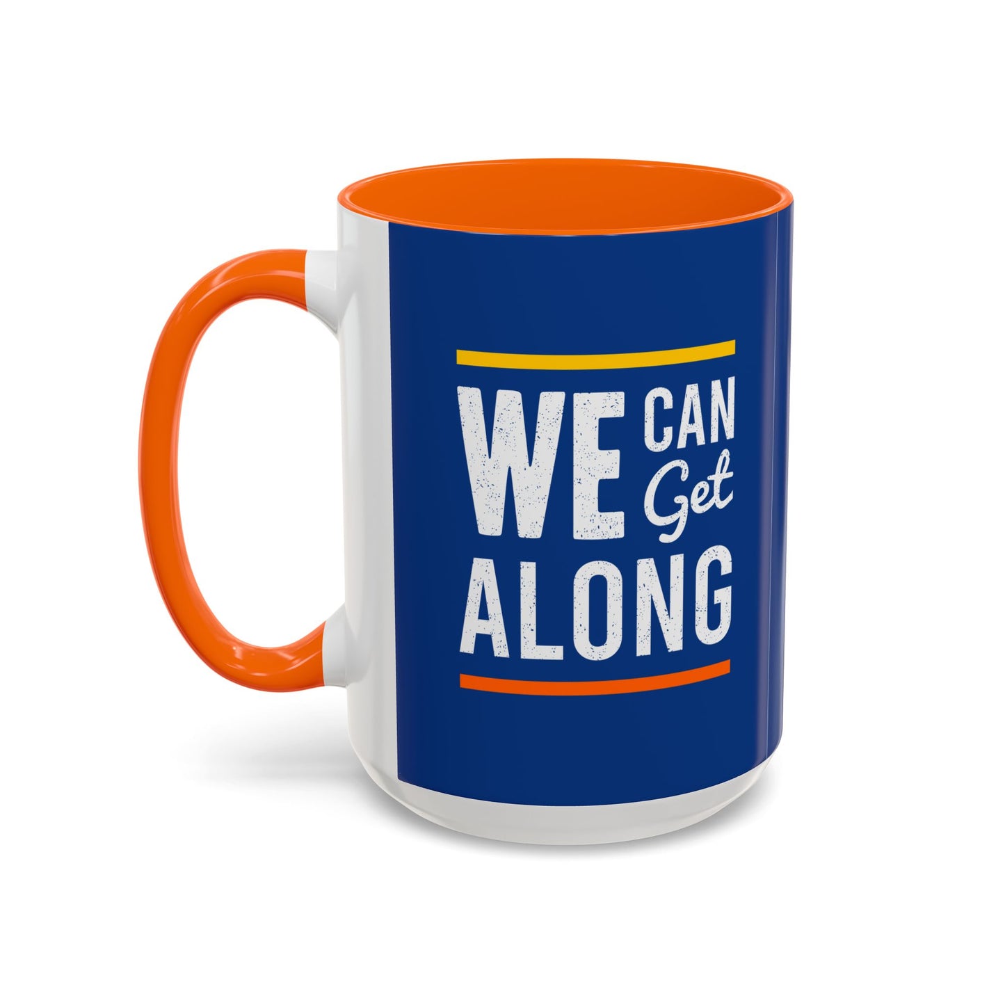 We Can Get Along Accent Coffee Mug (11, 15oz)