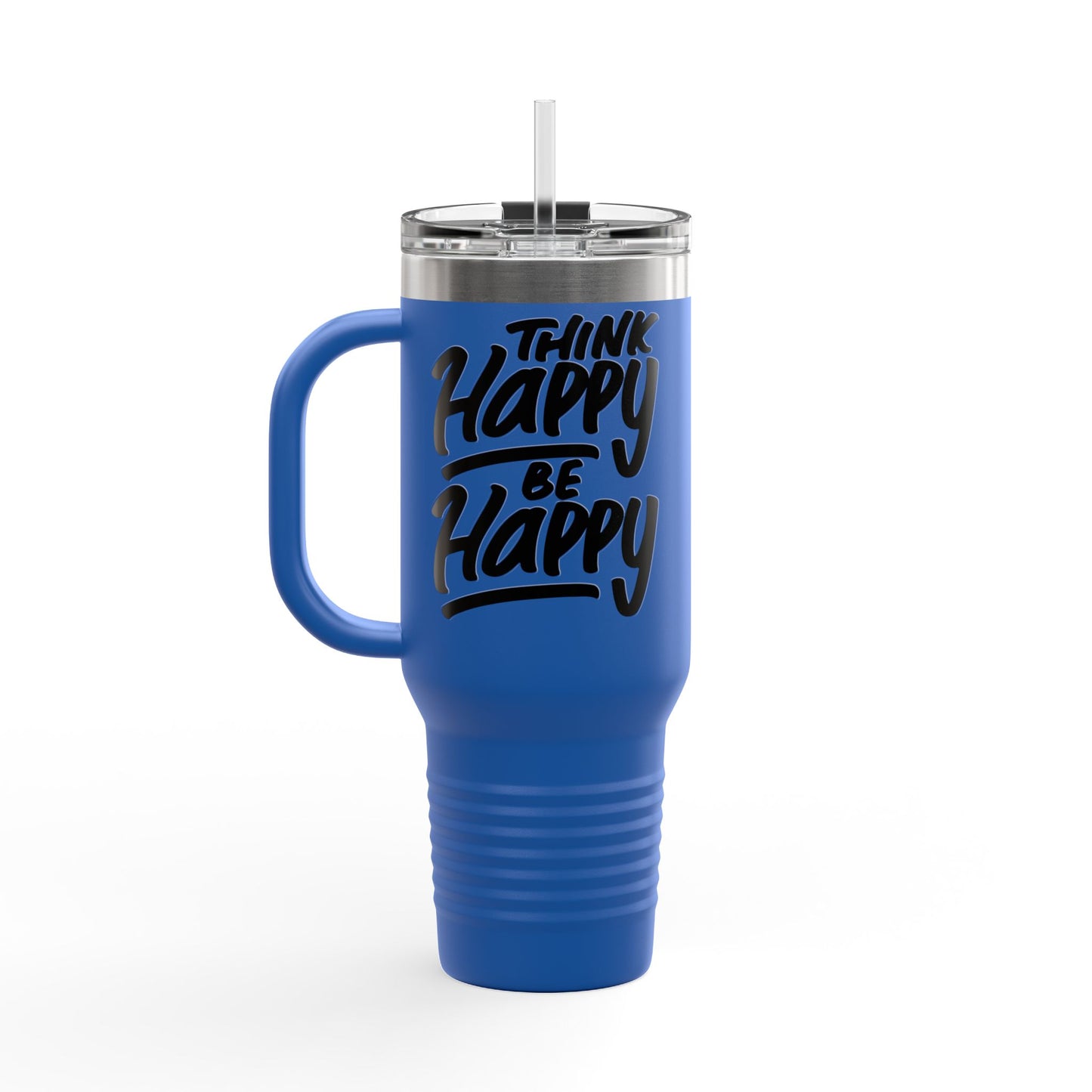 Think Happy Be Happy Insulated Travel Mug, 40oz