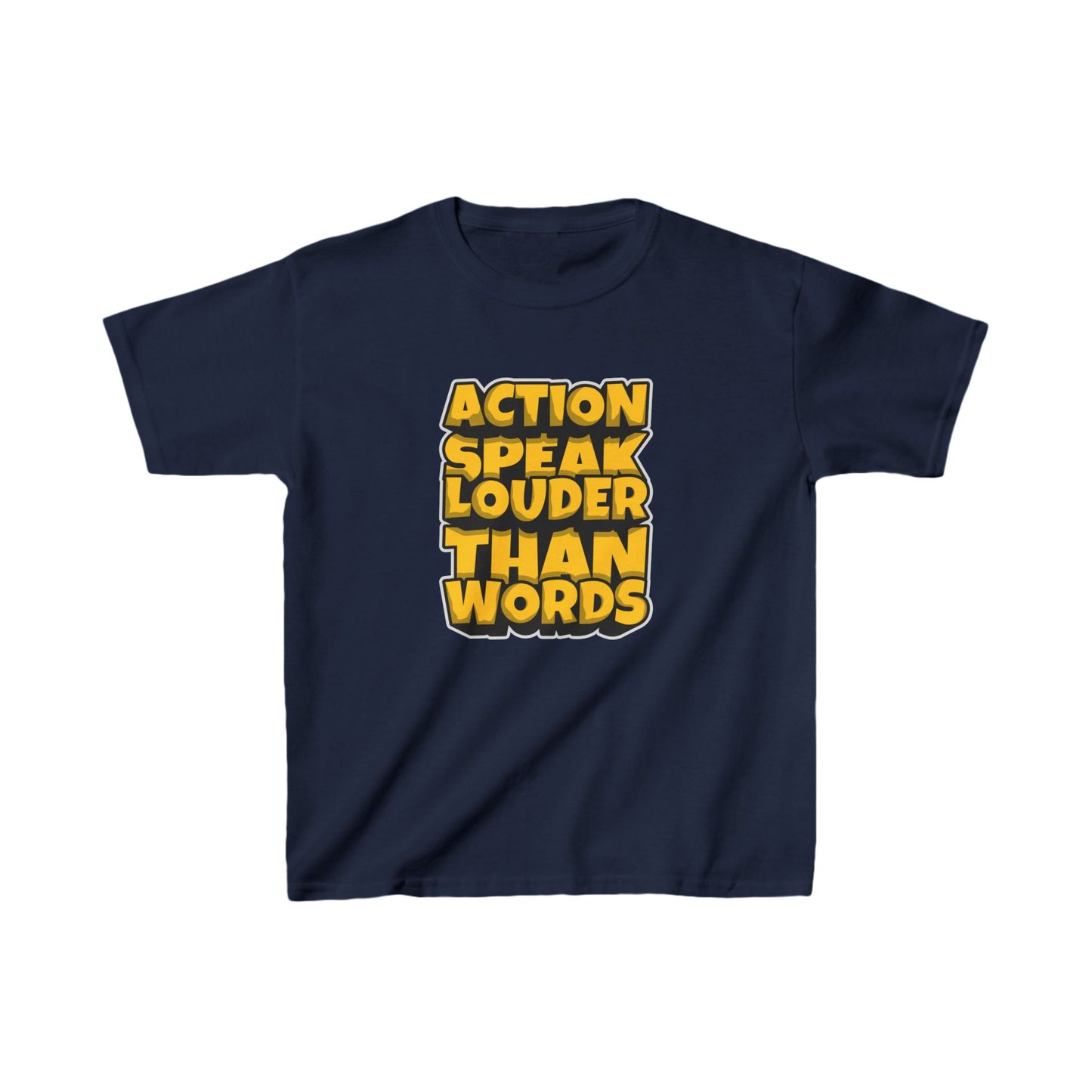 Action Speak Louder Than Words Kids Heavy Cotton™ Tee