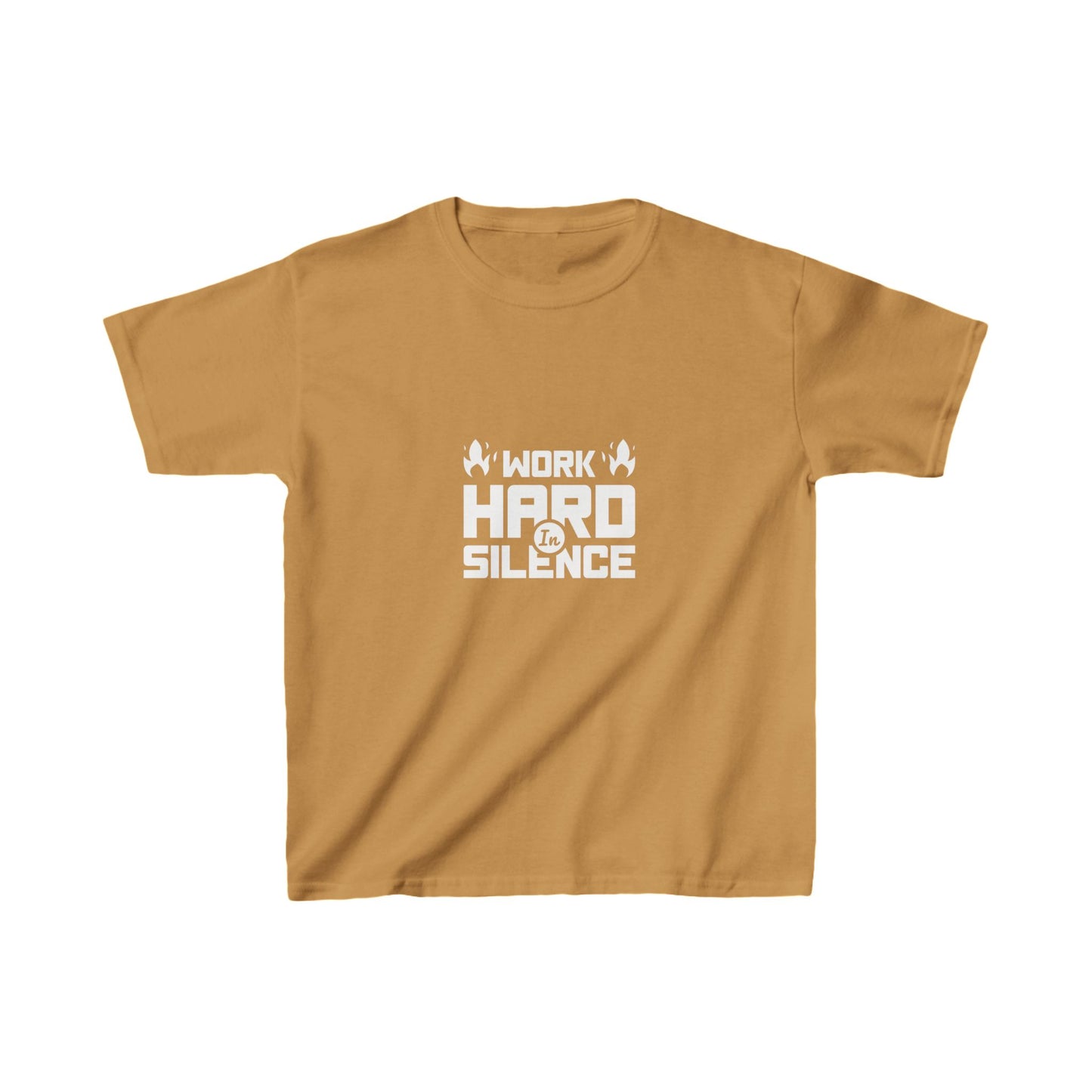 Work Hard In Silence Kids Heavy Cotton™ Tee