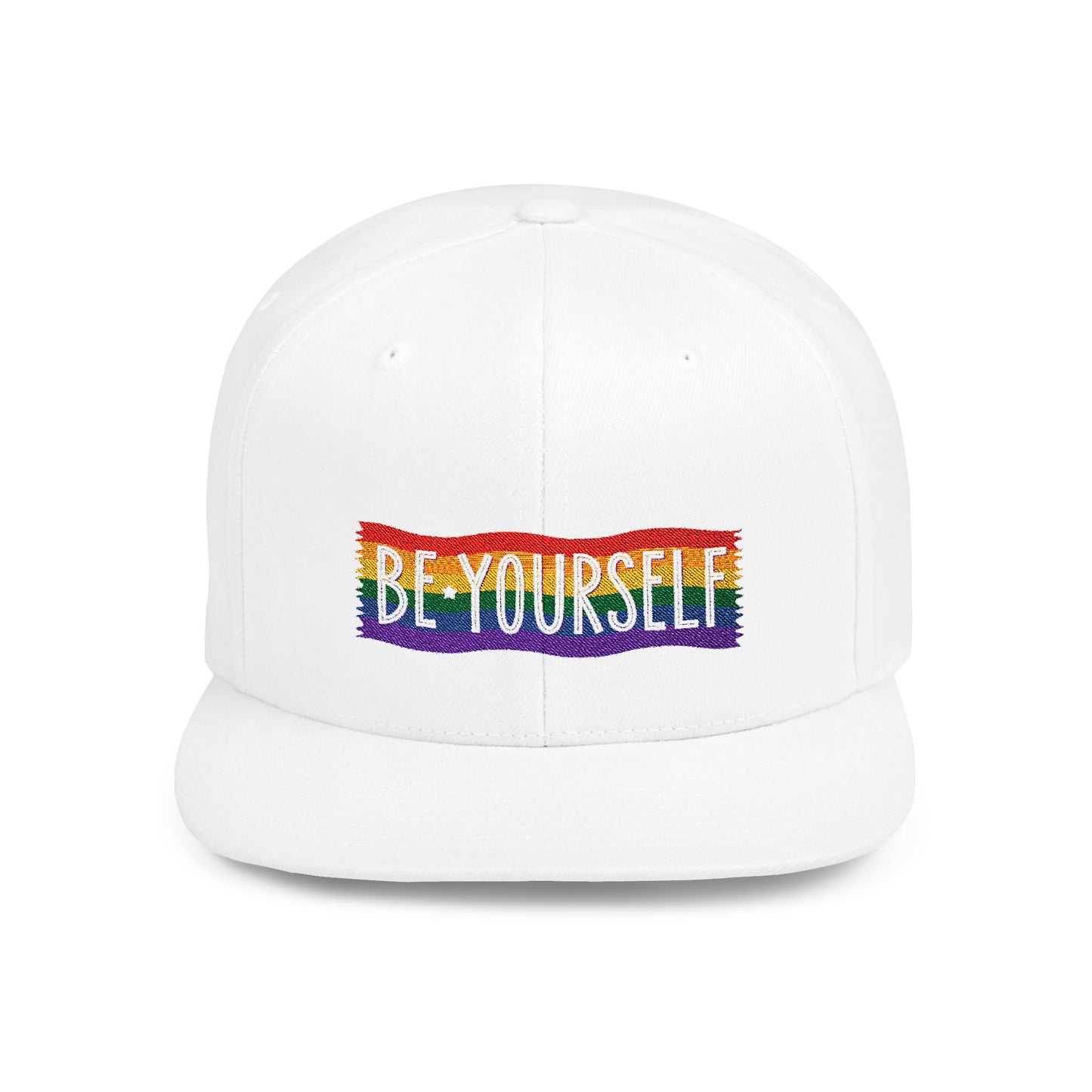 Be Yourself Flat Bill Snapback