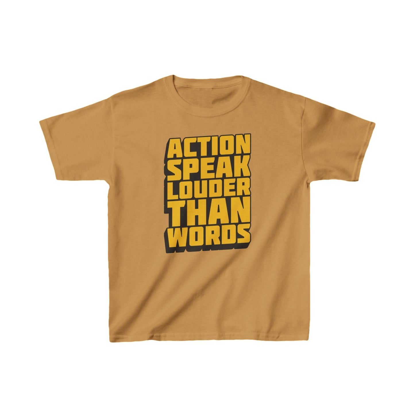 Action Speak Louder Than Words Kids Heavy Cotton™ Tee