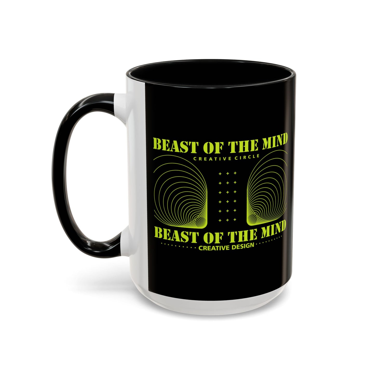 Beast Of The Mind Creative Circle Accent Coffee Mug (11, 15oz)