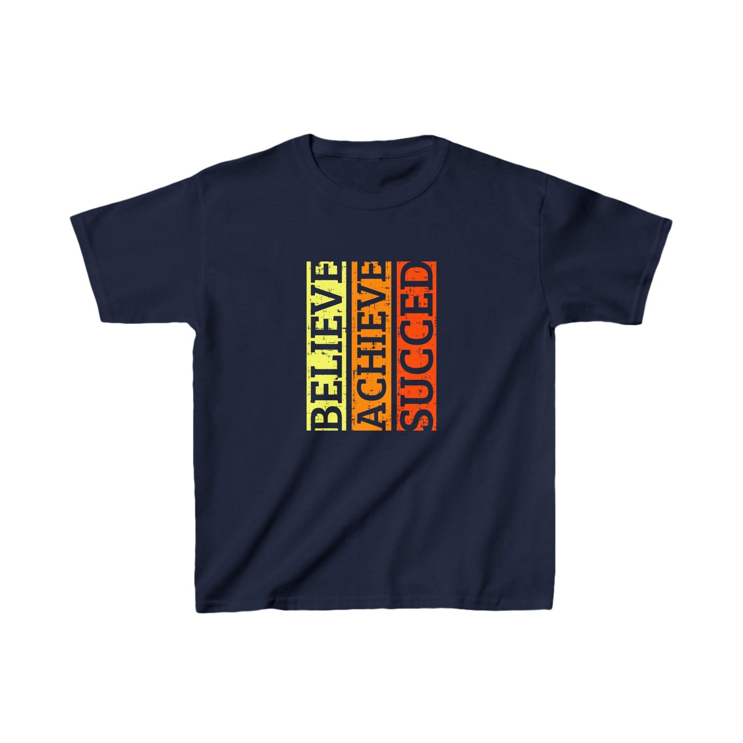 Believe Achieve Succed Kids Heavy Cotton™ Tee