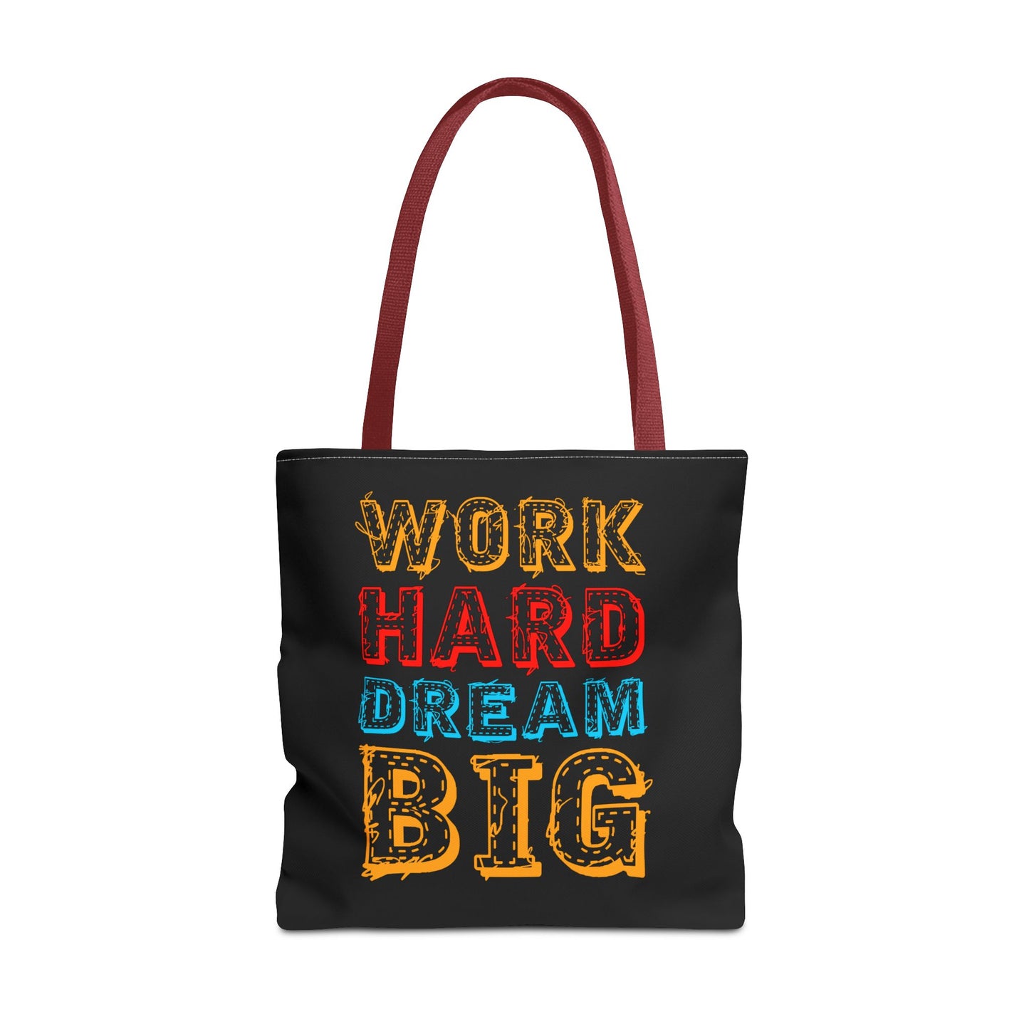 Work Hard Dream Big Tote Bag (AOP)