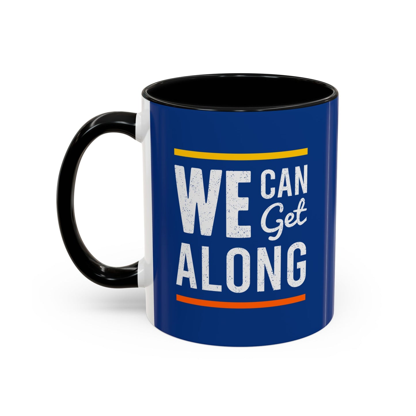 We Can Get Along Accent Coffee Mug (11, 15oz)