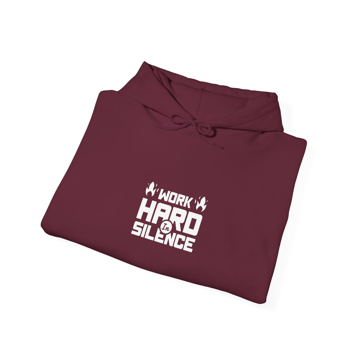 Work Hard In Silence Unisex Heavy Blend™ Hooded Sweatshirt