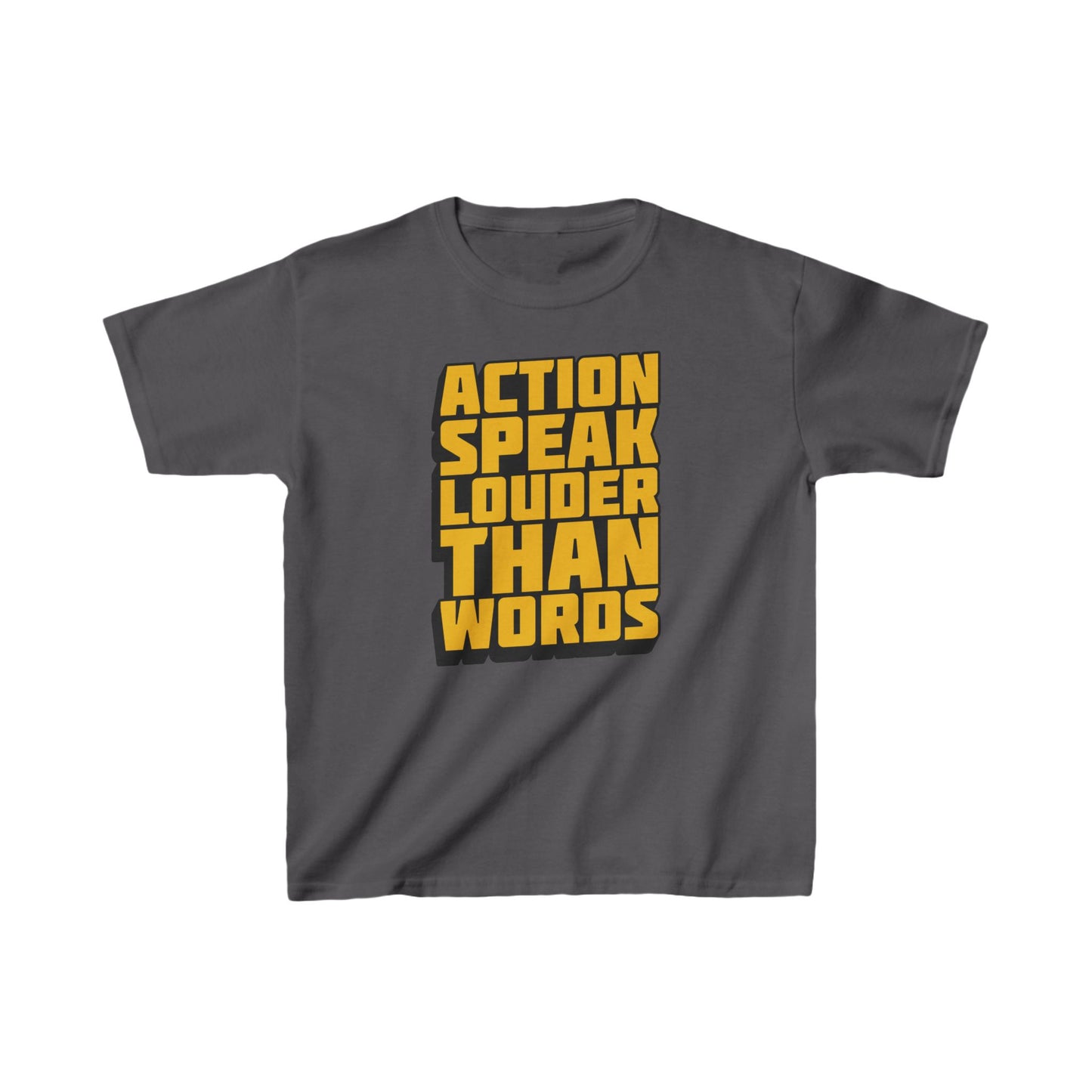 Action Speak Louder Than Words Kids Heavy Cotton™ Tee