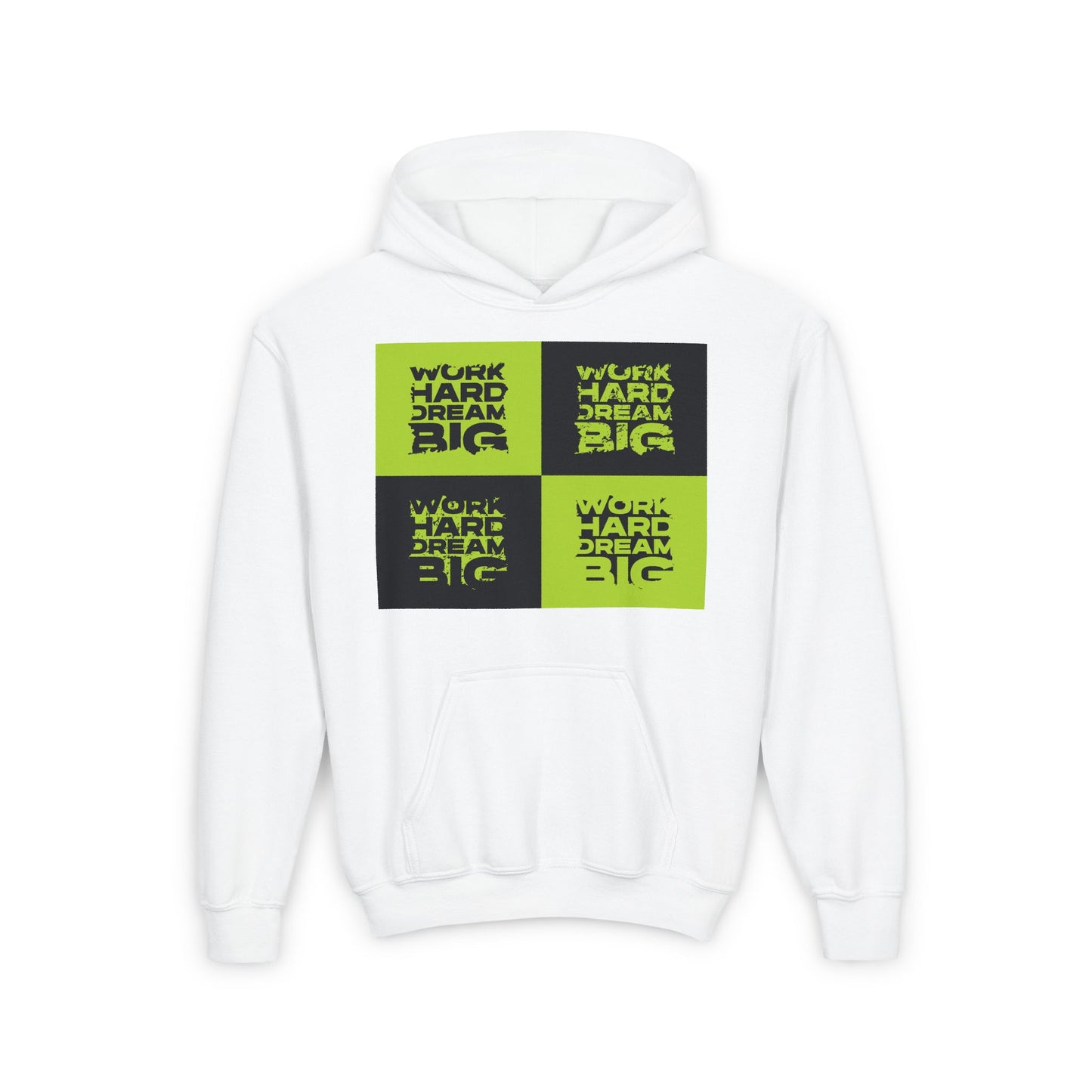 Work Hard Dream Big Youth Heavy Blend Hooded Sweatshirt