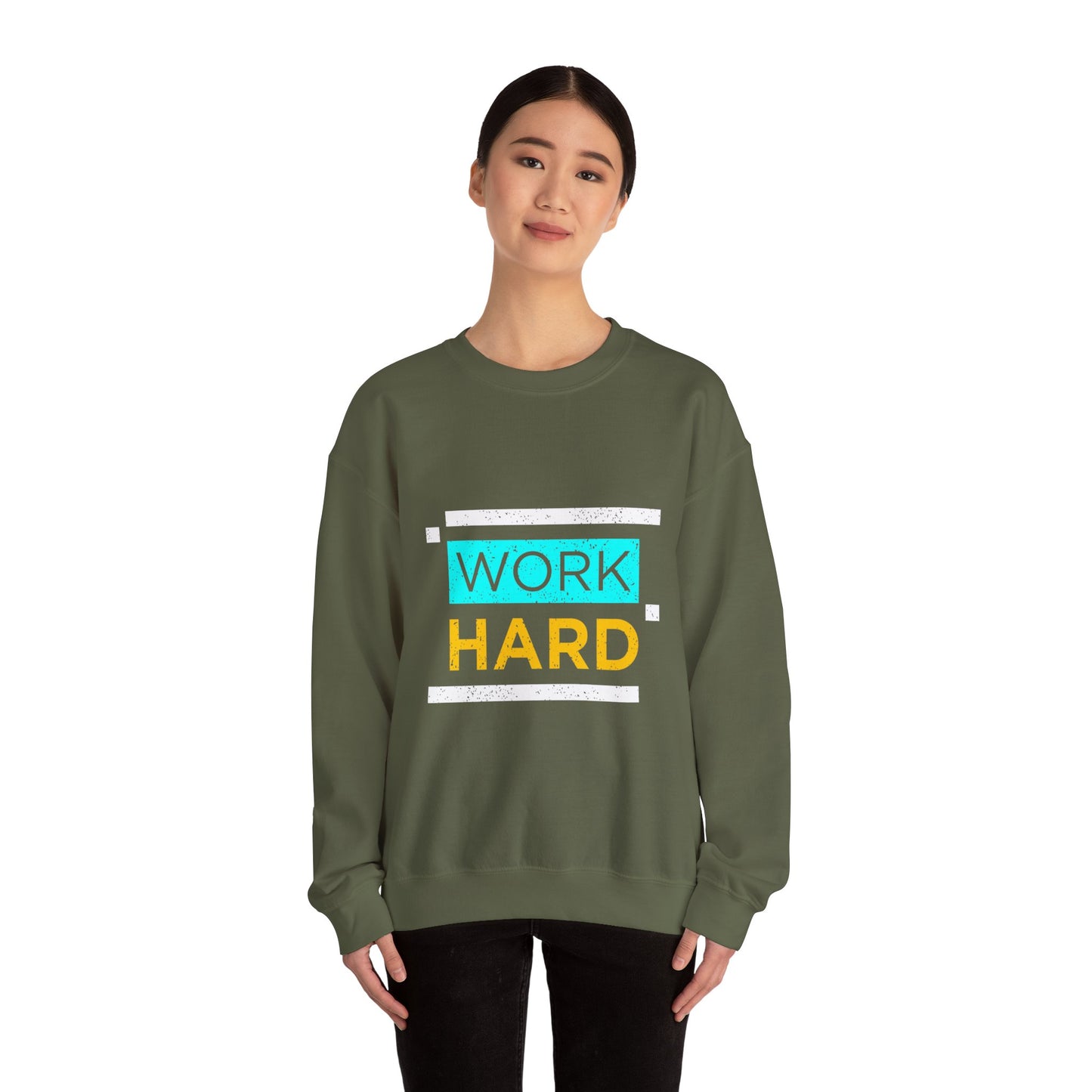 Work Hard Unisex Heavy Blend™ Crewneck Sweatshirt