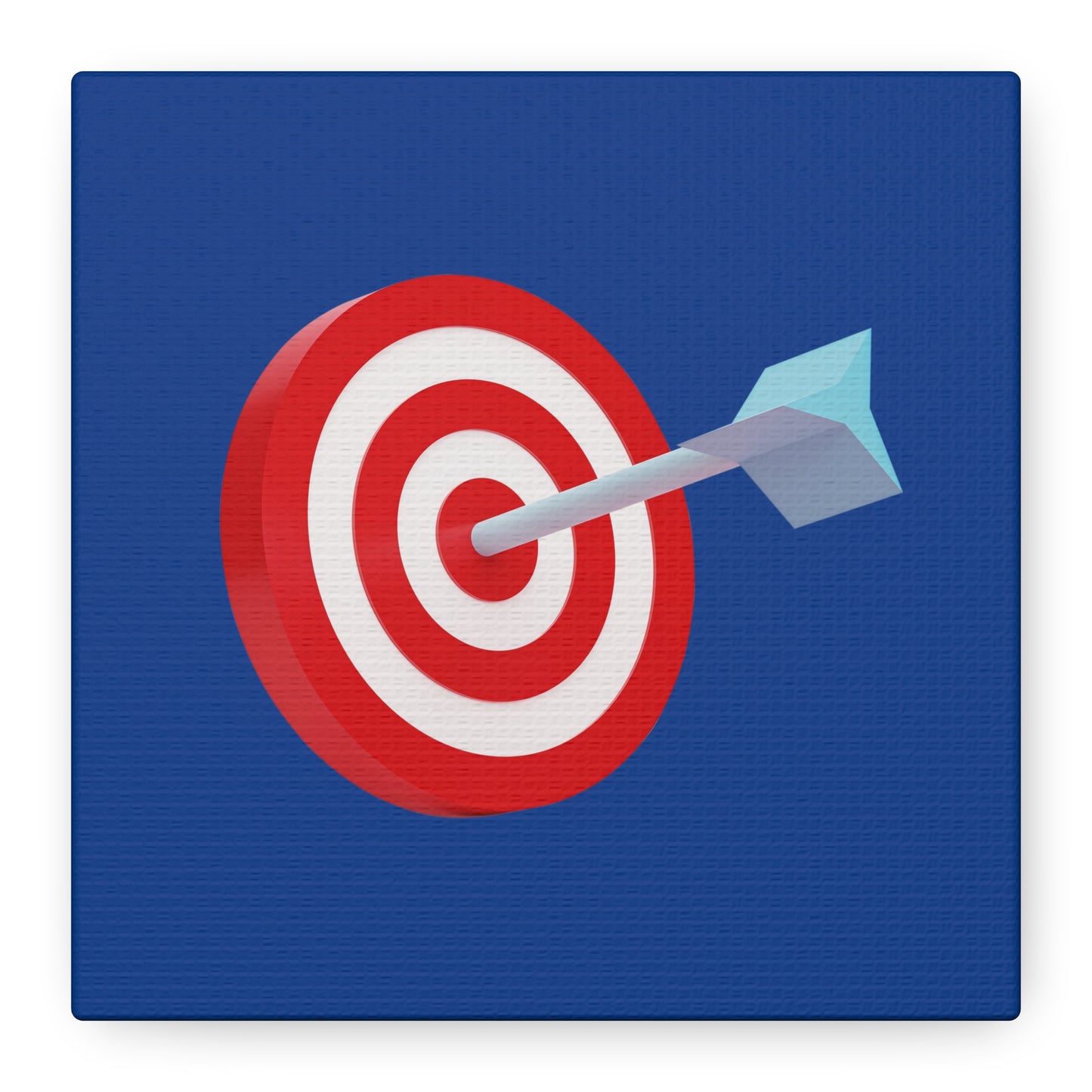 3d Render Arroe Hit The Center Of Target Or Goal Of Success Matte Canvas, Stretched, 1.25"