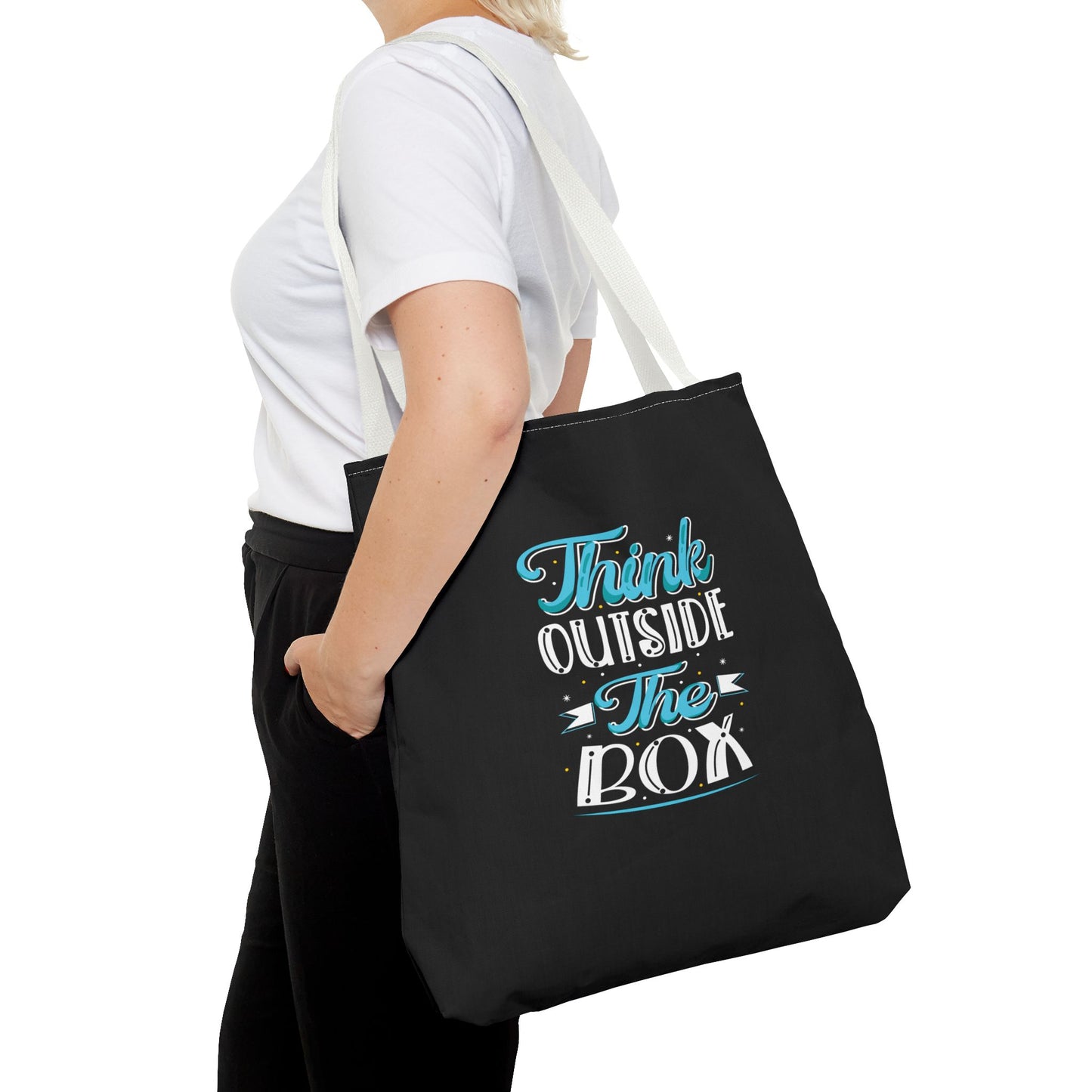 Think Outside The Box Tote Bag (AOP)
