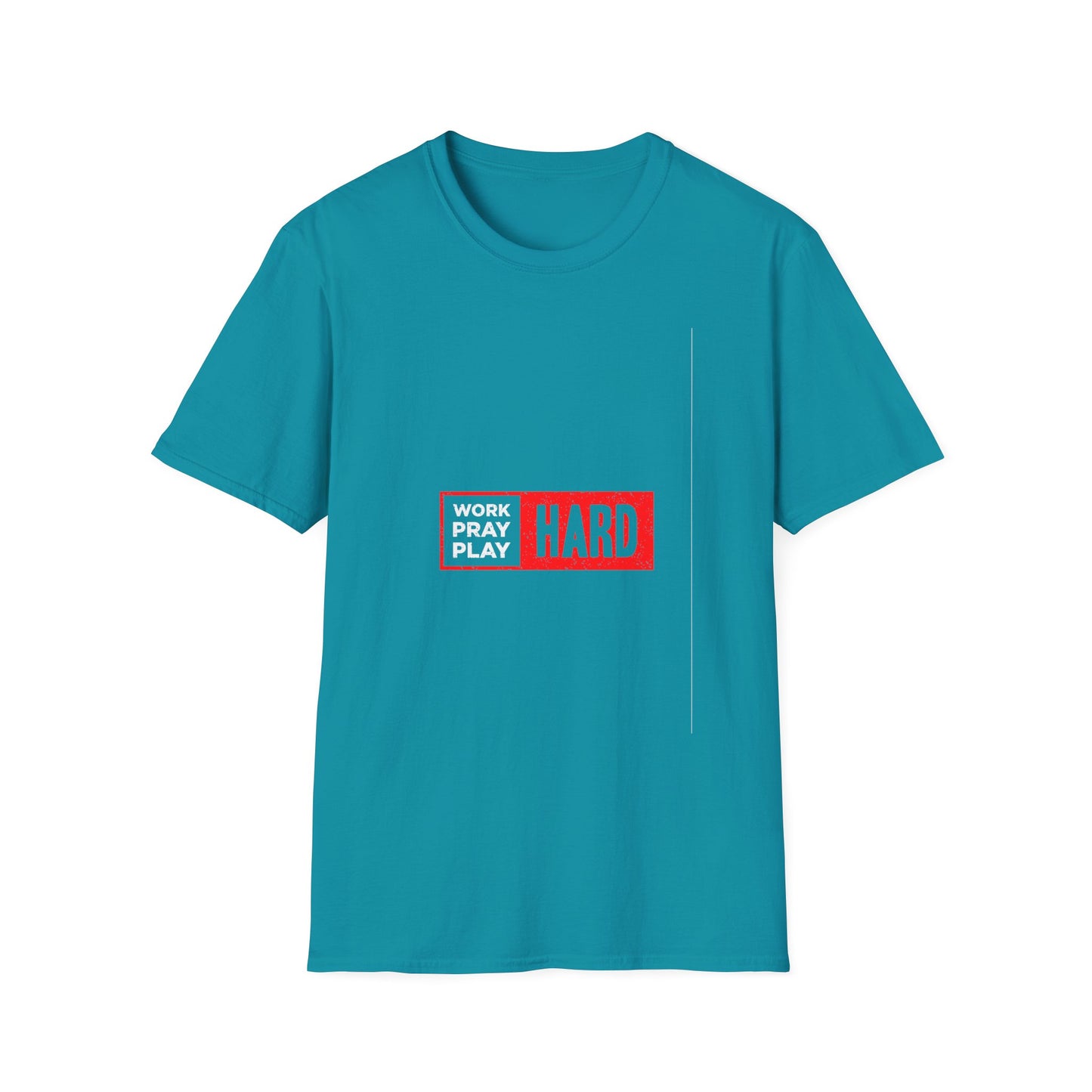 Work Hard Pray Hard Play Hard Unisex Softstyle T-Shirt