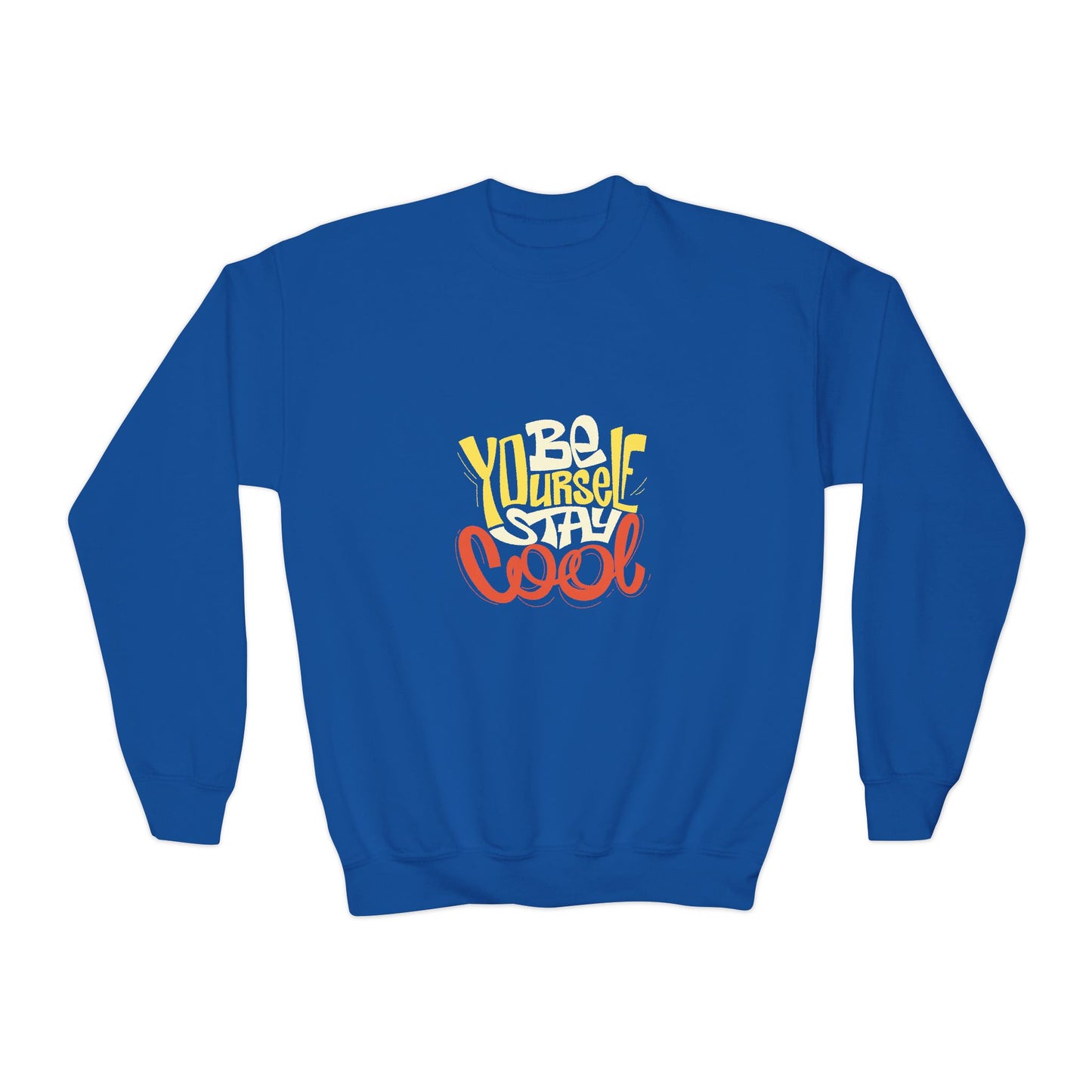 Be Yourself Stay Cool Youth Crewneck Sweatshirt