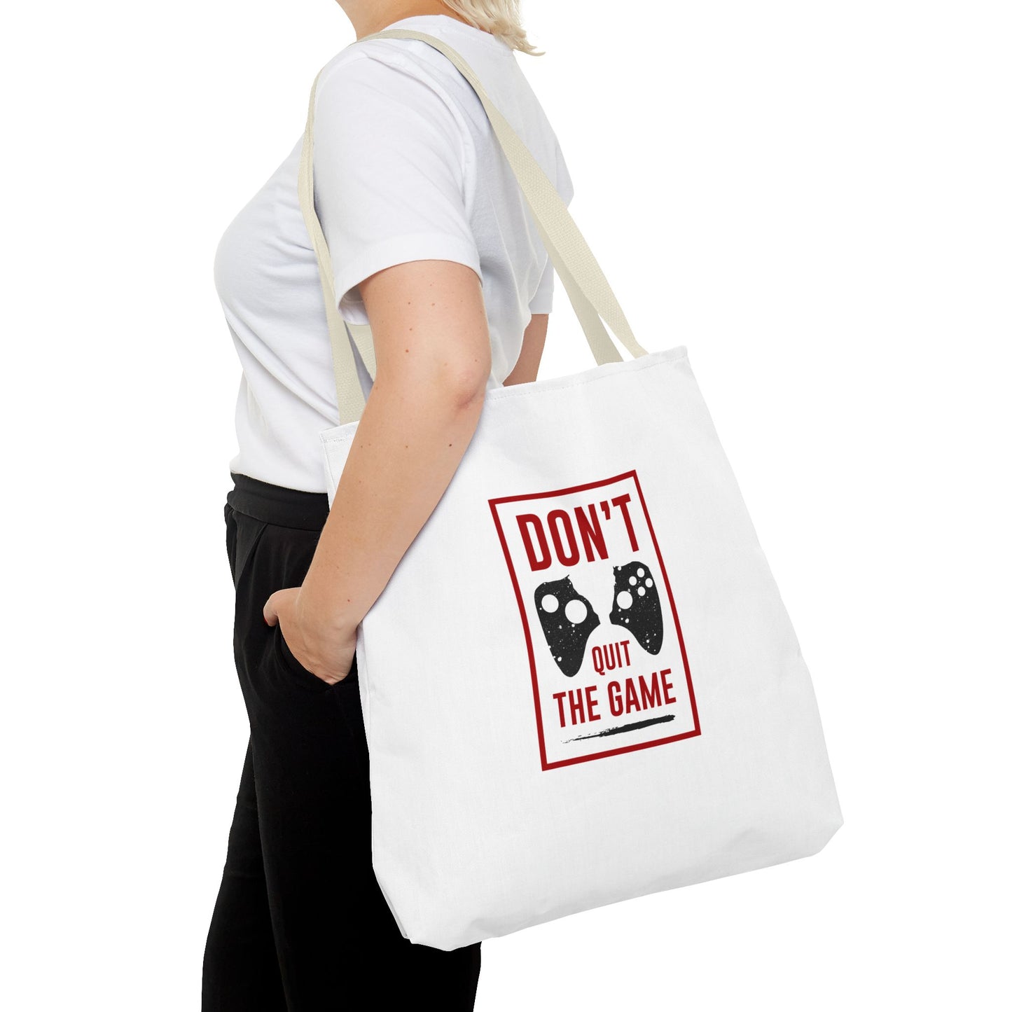 Don't Quit The Game Tote Bag (AOP)