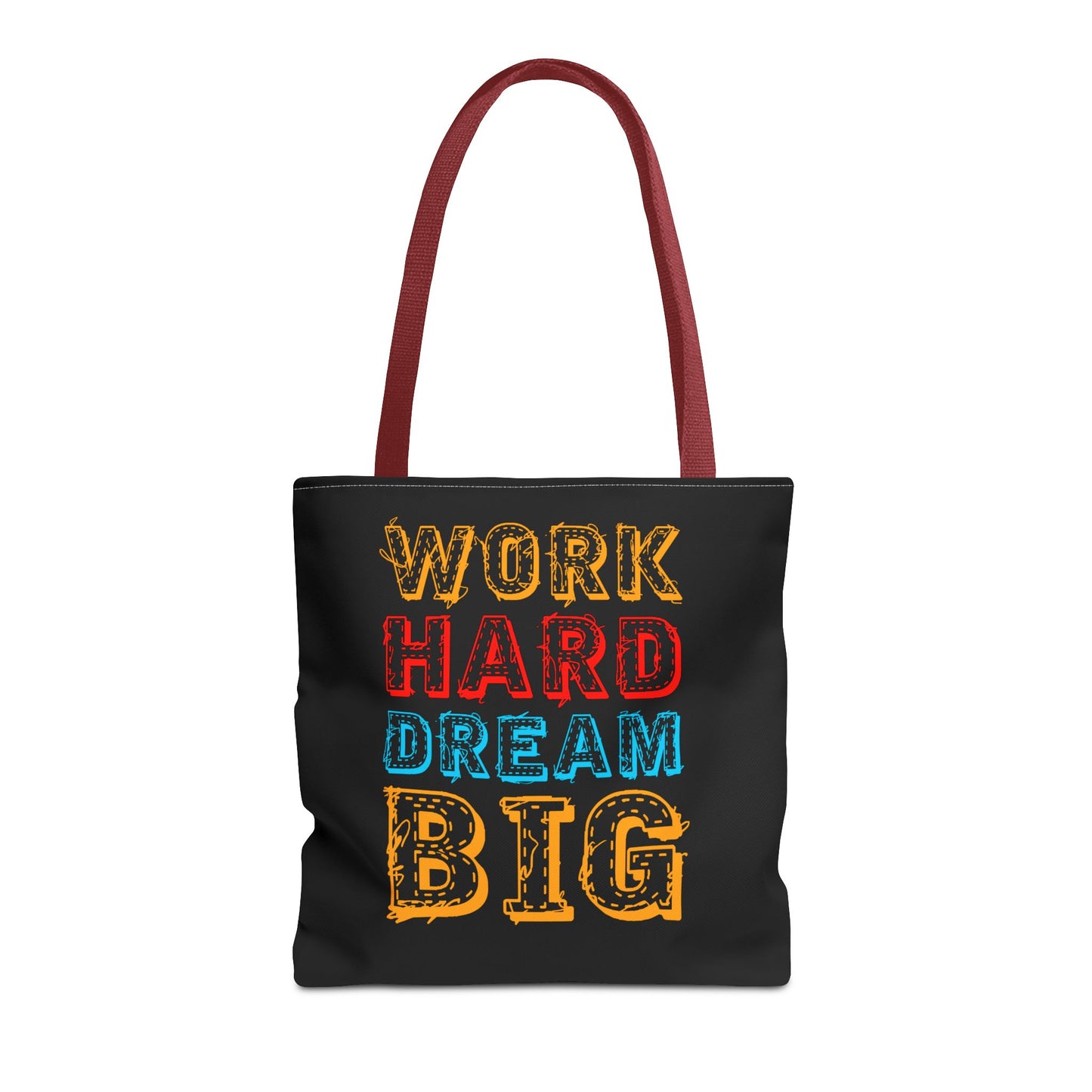 Work Hard Dream Big Tote Bag (AOP)